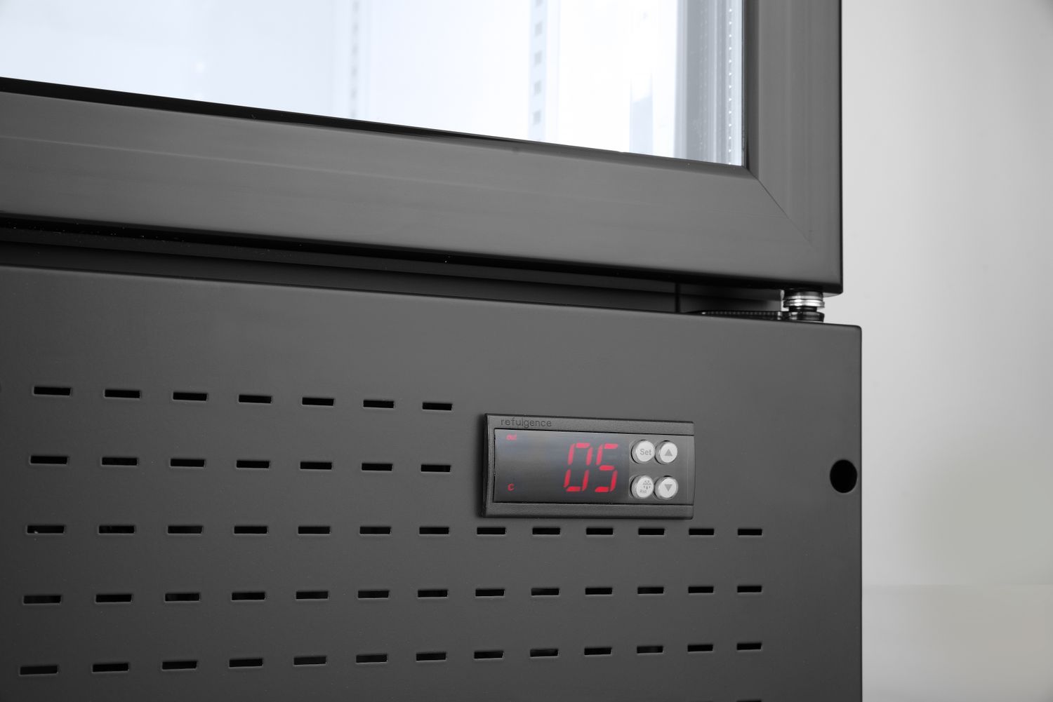 Barová chladnička s podsvieteným panelom, dvojdverová, Arktic, 512L, Čierna, 220-240V/510W, 1120x585x(H)1900mm