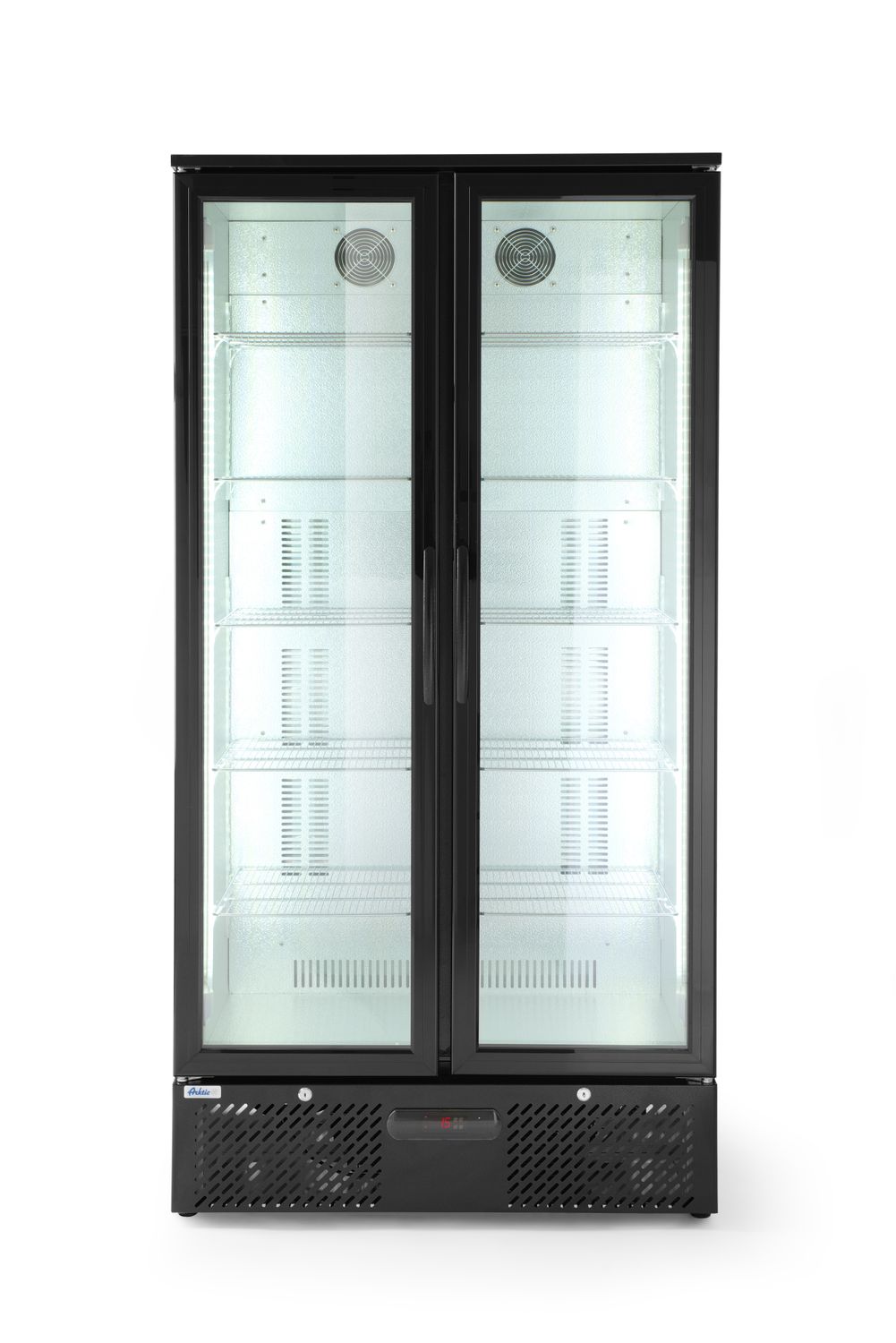 Barová chladnička dvojdverová, Arktic, 384L, Čierna, 220-240V/365W, 900x530x(H)1820mm