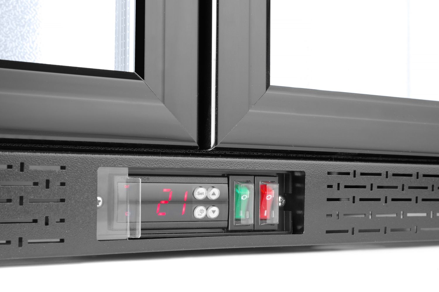 Dvojdverová chladnička so zadnou lištou, Arktic, 158L, Čierna, 220-240V/160W, 900x530x(H)870mm