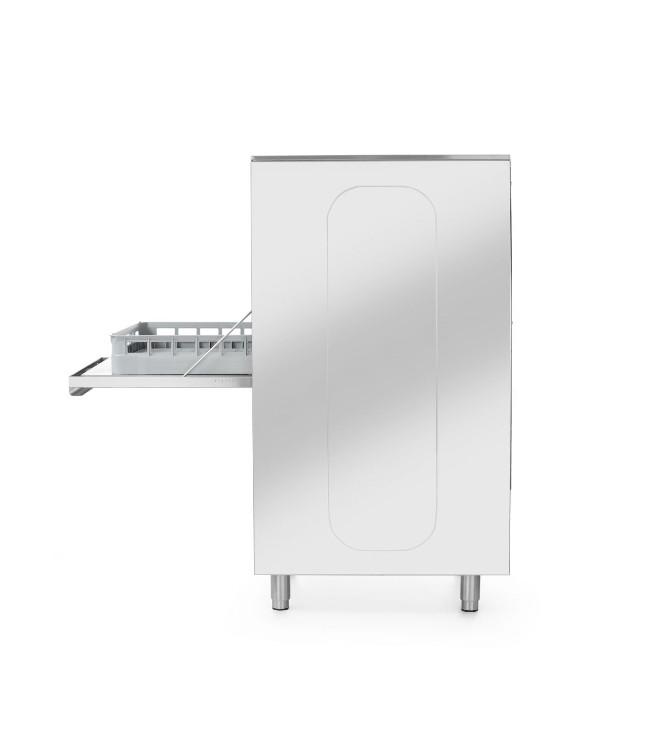 Umývačka riadu na tácky a hrnce 50x60 – elektronicky ovládaná, s dávkovačom čistiaceho prostriedku a odtokovým čerpadlom, HENDI, 400V/7100W, 595x777x(H)1335mm