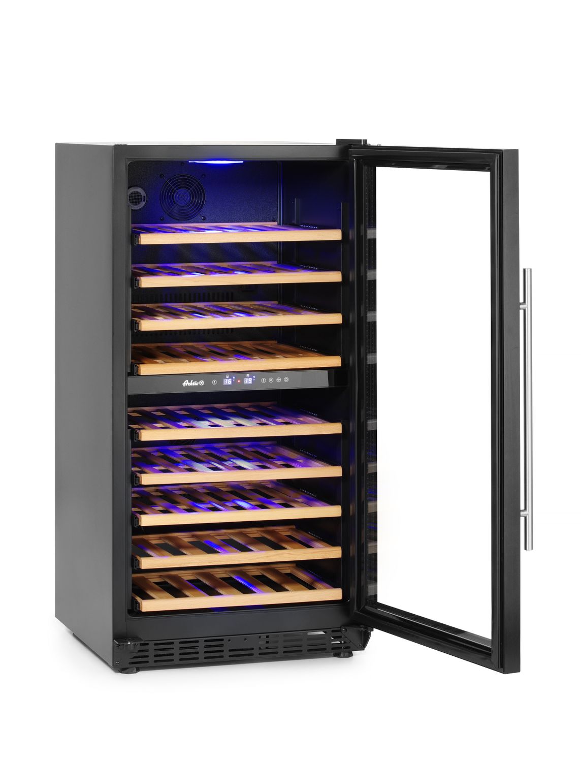 Dvojzónové chladničky na víno, 72 fliaš, Arktic, 232L, 220-240V/110W, 595x675x(H)1215mm