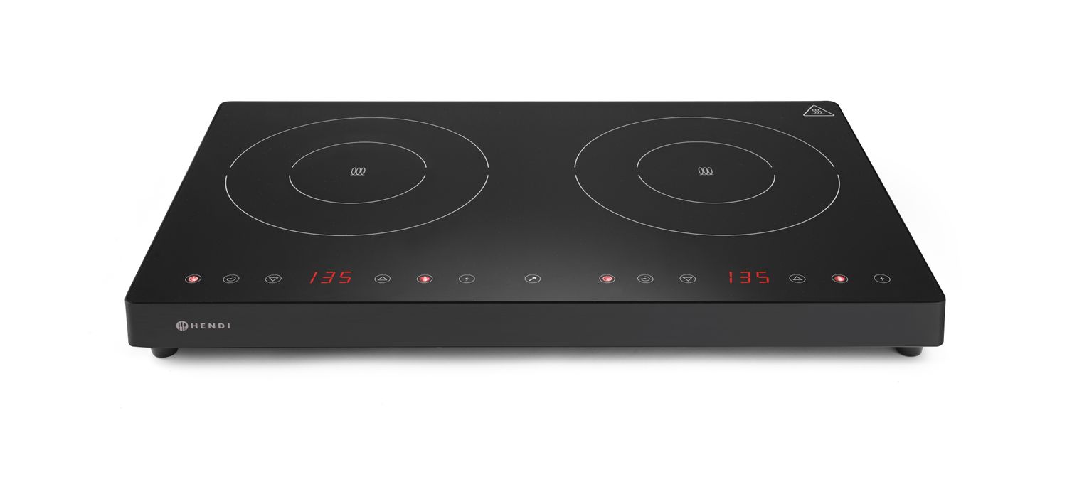 Indukčný varič dvojitý, HENDI, Kitchen Line, 230V/3500W, 608x405x(H)54mm