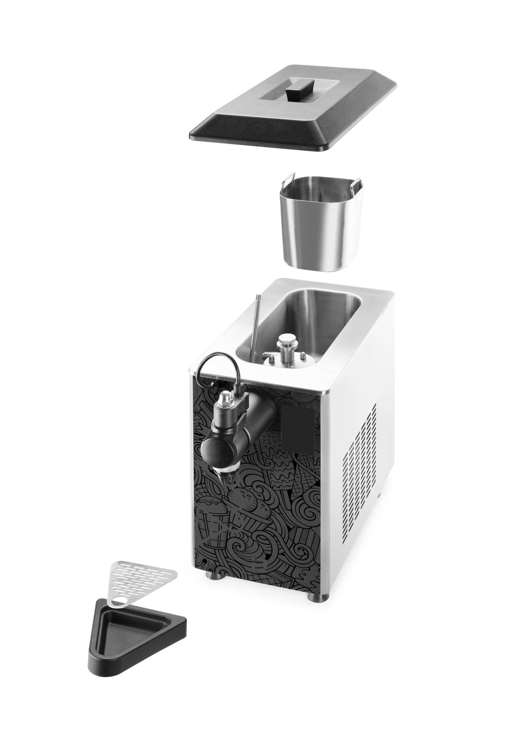 Zariadenie na výrobu šlahačky, HENDI, 1,7L, 230V/420W, 234x537x(H)461mm