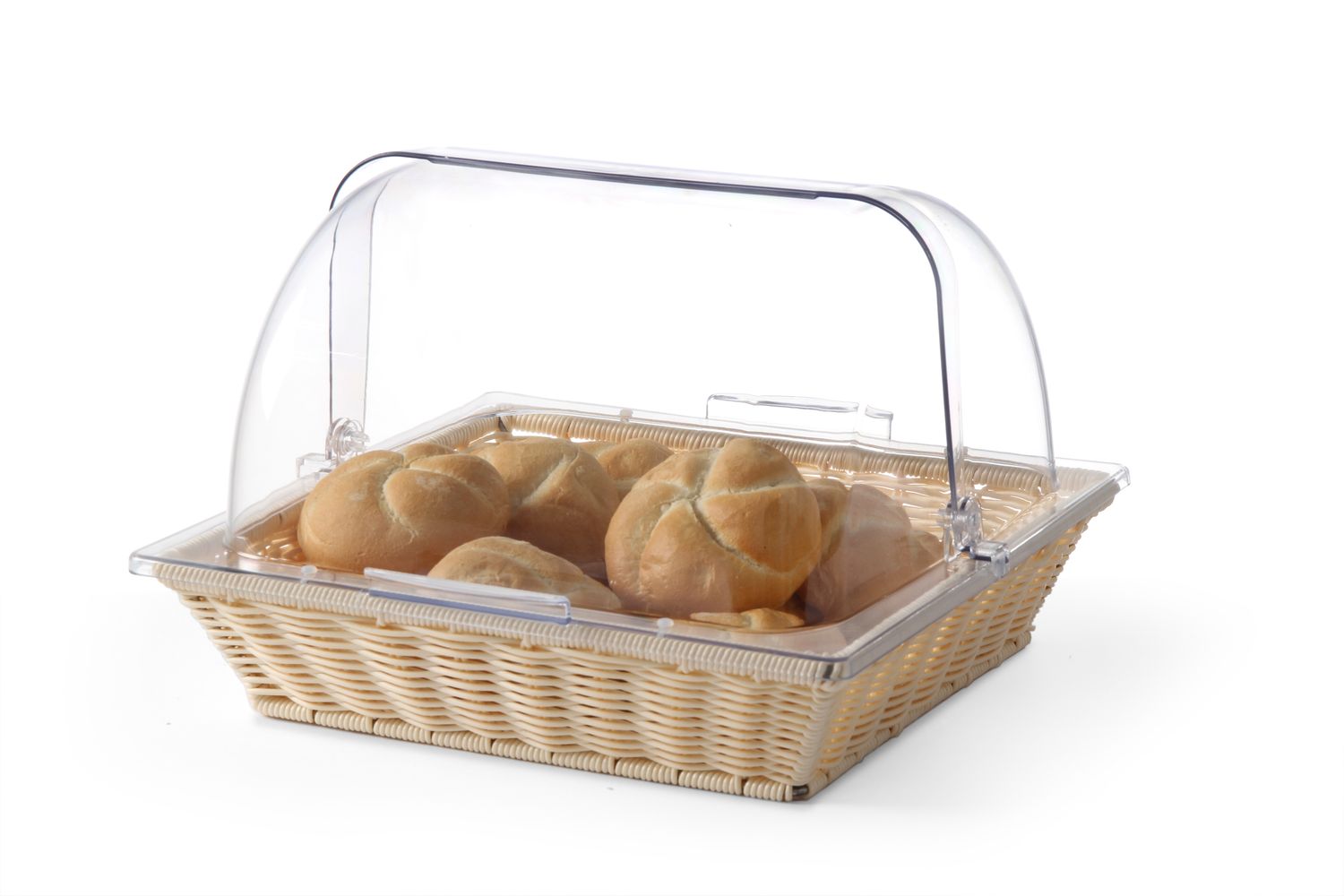 Kôš na pečivo s krytom Rolltop, HENDI, kôš s vekom, GN 2/3, 365x335x(H)245mm