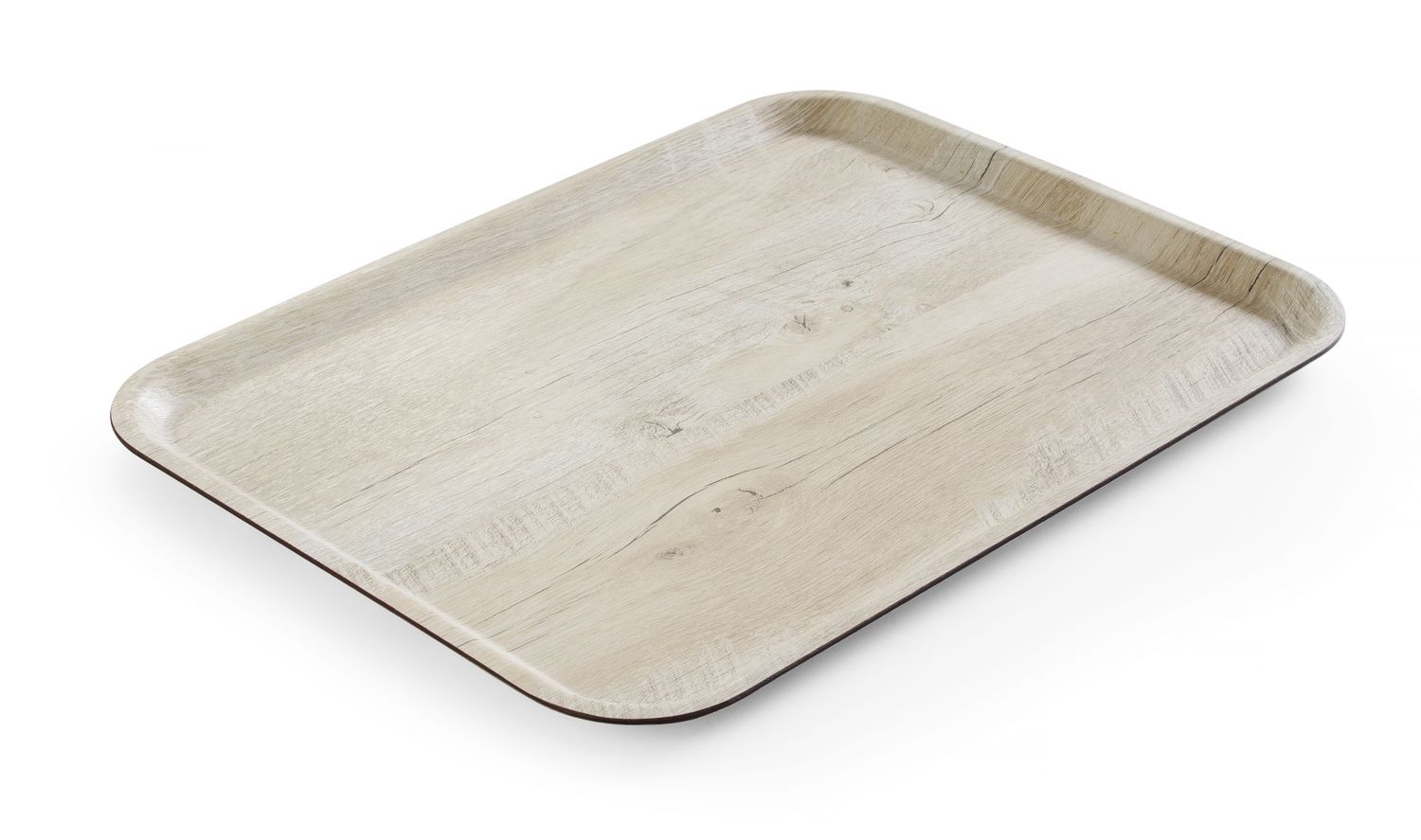 Servírovací podnos s laminátom z melamínu, so vzorom dreva, AmerBox, Svetlá dubová, 330x430mm