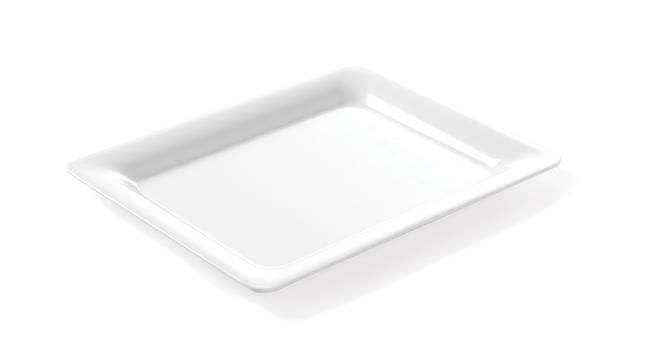 Porcelánový bufetový podnos GN, HENDI, GN 1/1, 530x325x(H)20mm