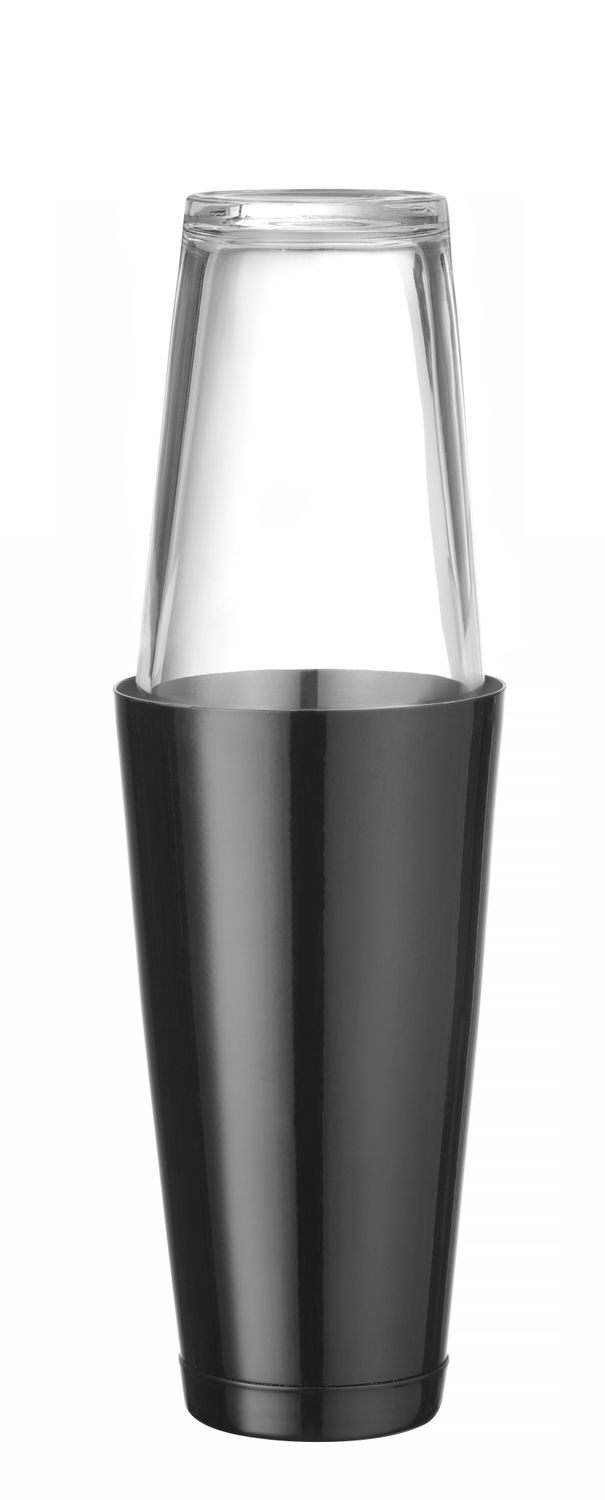 Bostonský šejker, BarUp, 0,8L, Čierna, ⌀x(H)mm