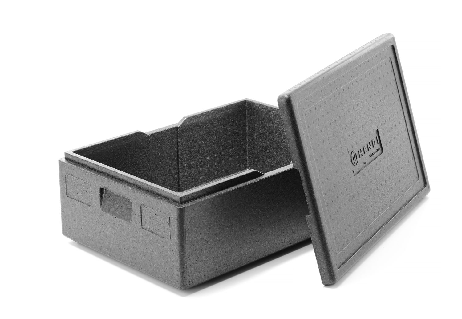 Tepelnoizolačná nádoba, HENDI, Kitchen Line, GN 1/1, 53L, Čierna, 685x485x(H)260mm