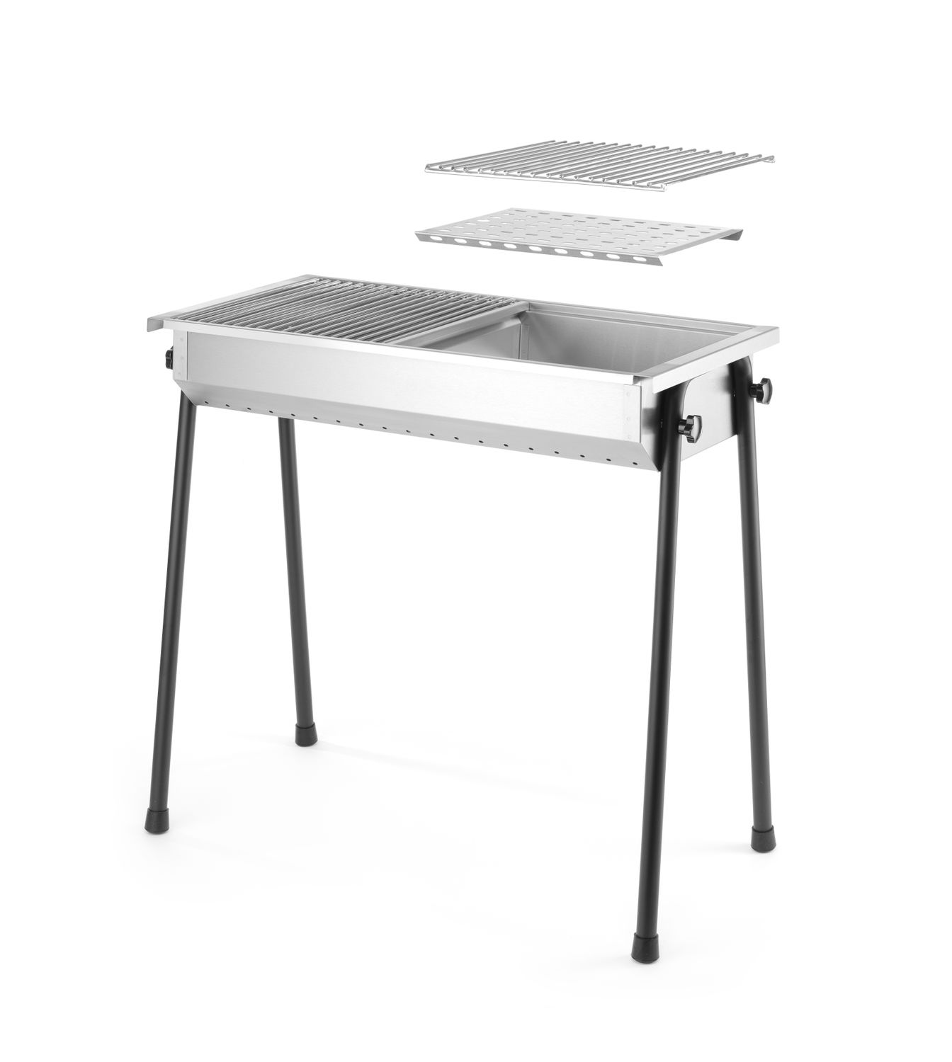 Gril na drevené uhlie Patio“, HENDI, 770x380x(H)760mm