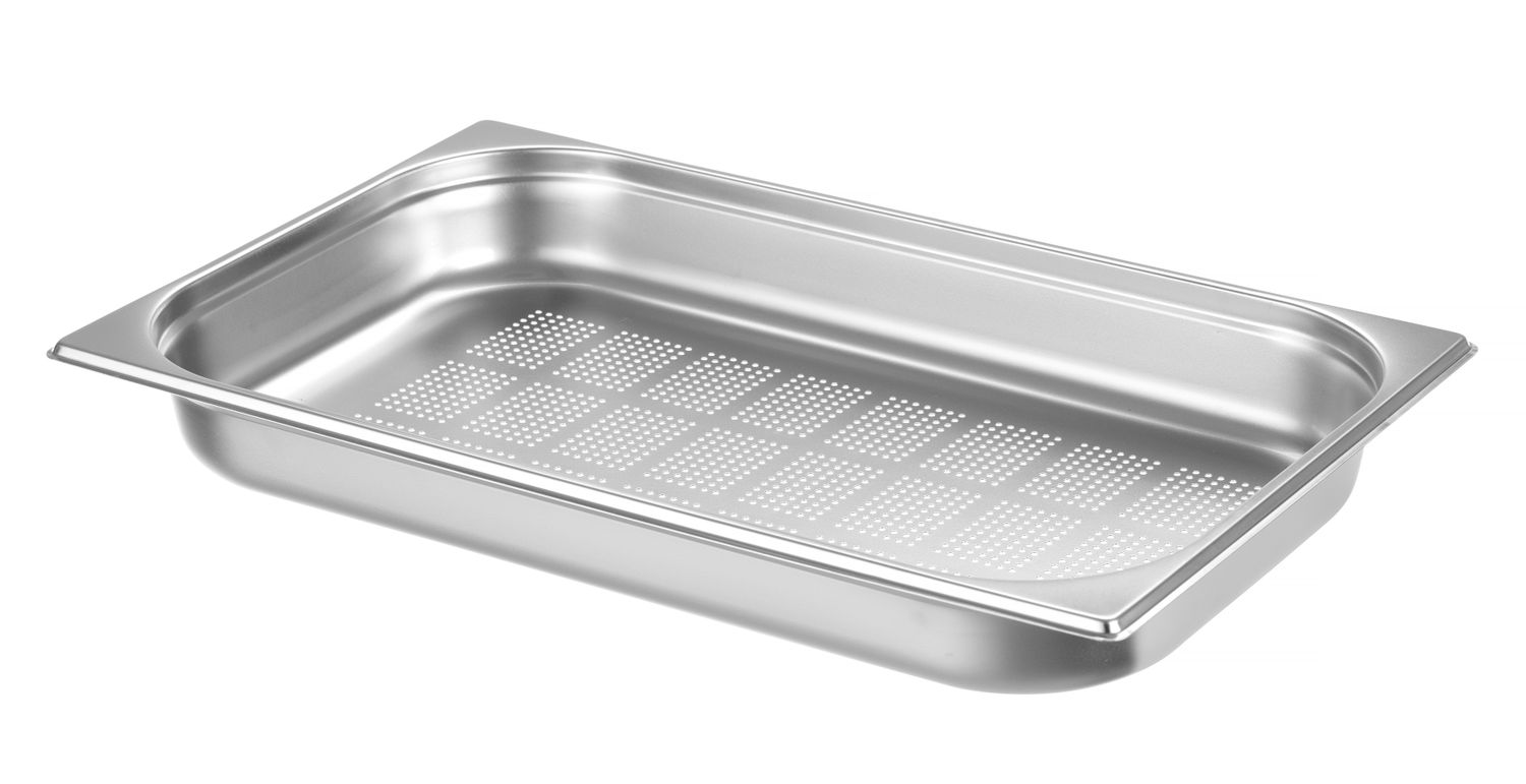 Nádoba GN 1/1 perforovaná, HENDI, Kitchen Line, GN 1/1, 9L, (H)65mm