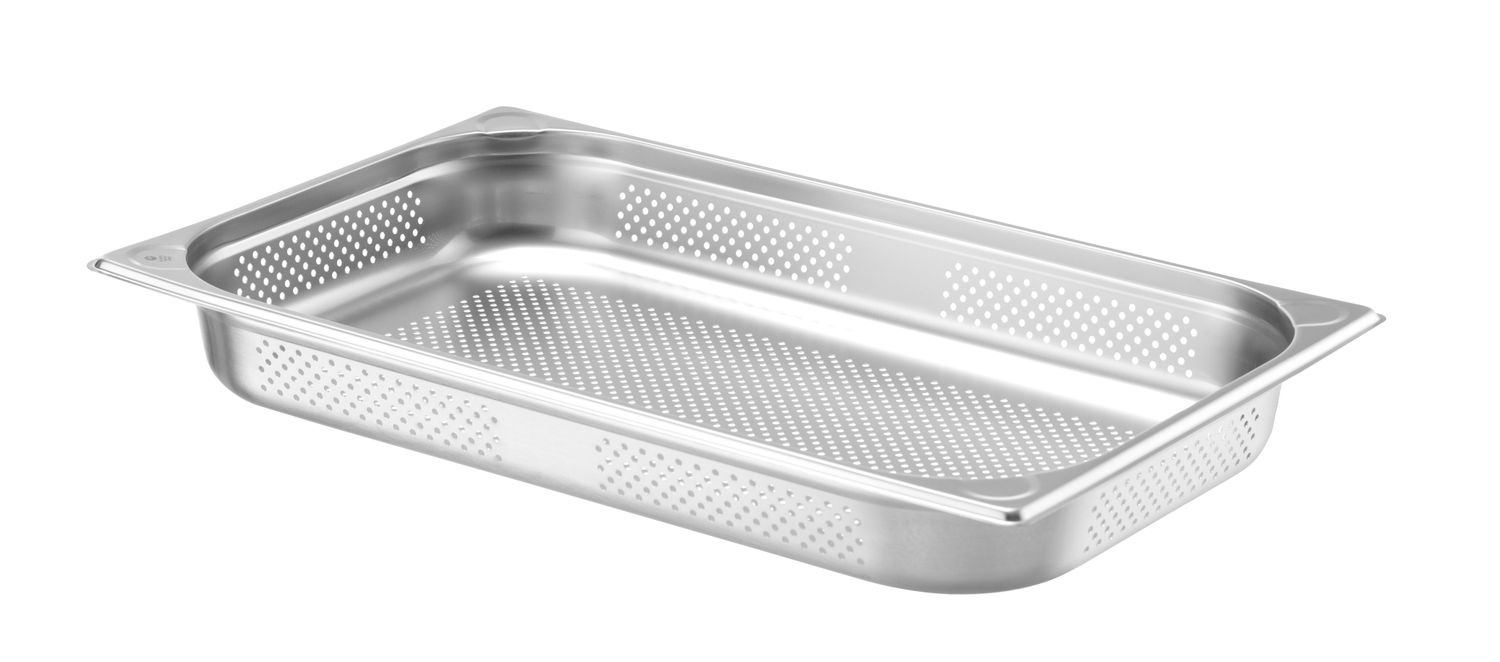 Nádoba GN 1/1 perforovaná, HENDI, Kitchen Line, GN 1/1, 9L, (H)65mm