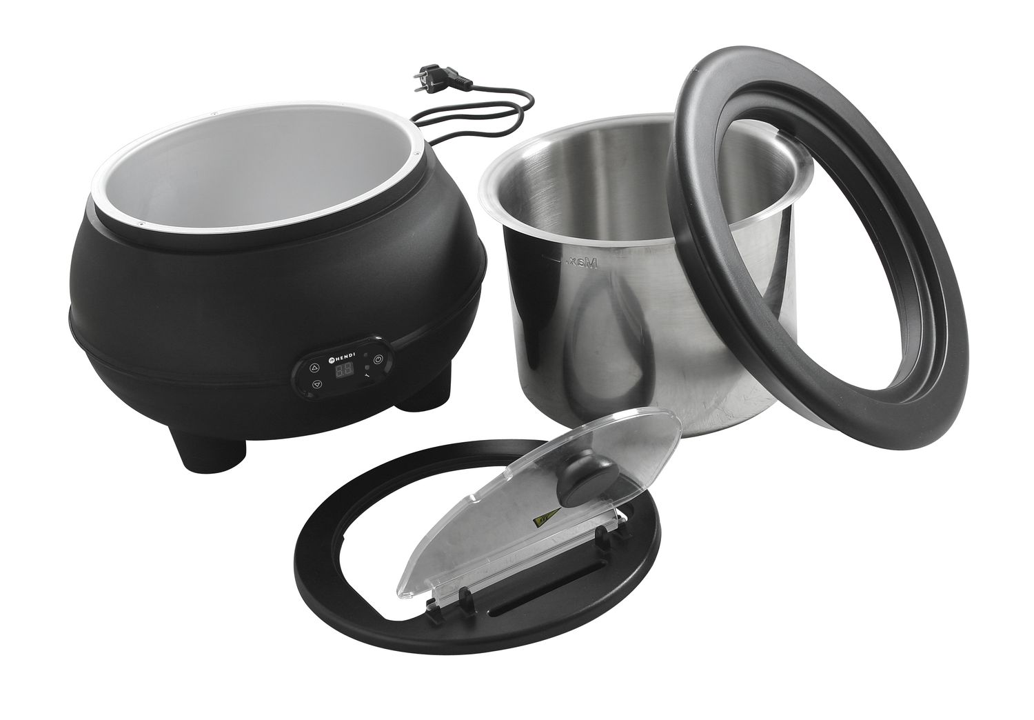 Kotlík na polievku, HENDI, 8L, 230V/450W, ⌀370x(H)316mm