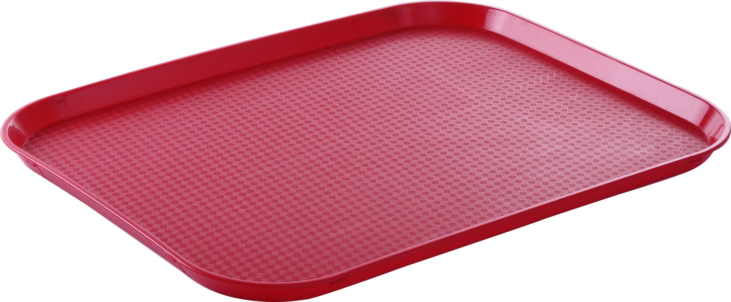 Polypropylénový podnos Fast Food – veľký, HENDI, Červená, 350x450x(H)20mm