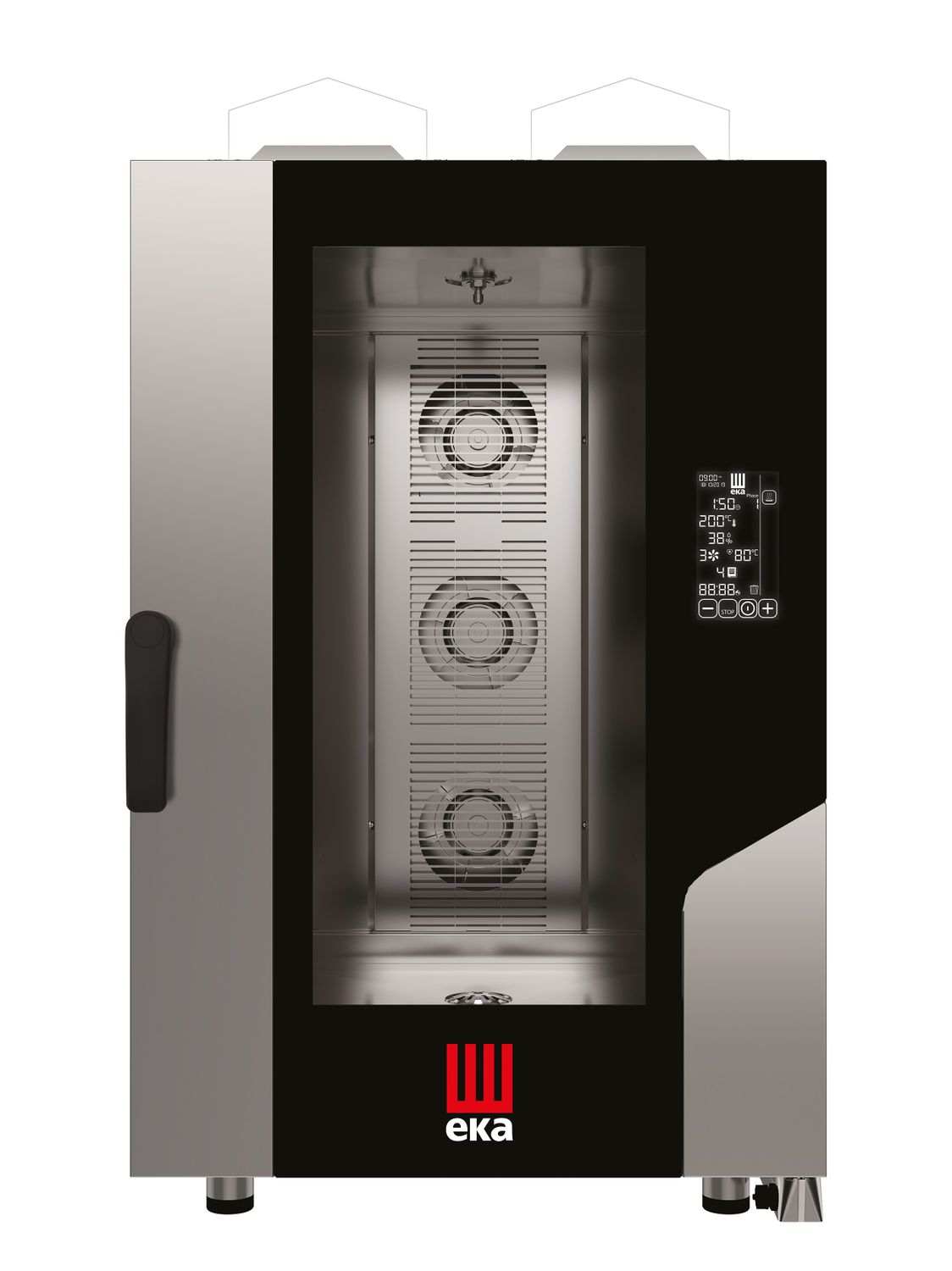 Konvektomat Millennial Black Mask Gastro, 11× GN 1/1 – elektronické ovládanie, plynová, Tecnoeka, 230 V/700 W, 17,5 kW, 730 × 849 × 1231 mm | MKF1111GBM