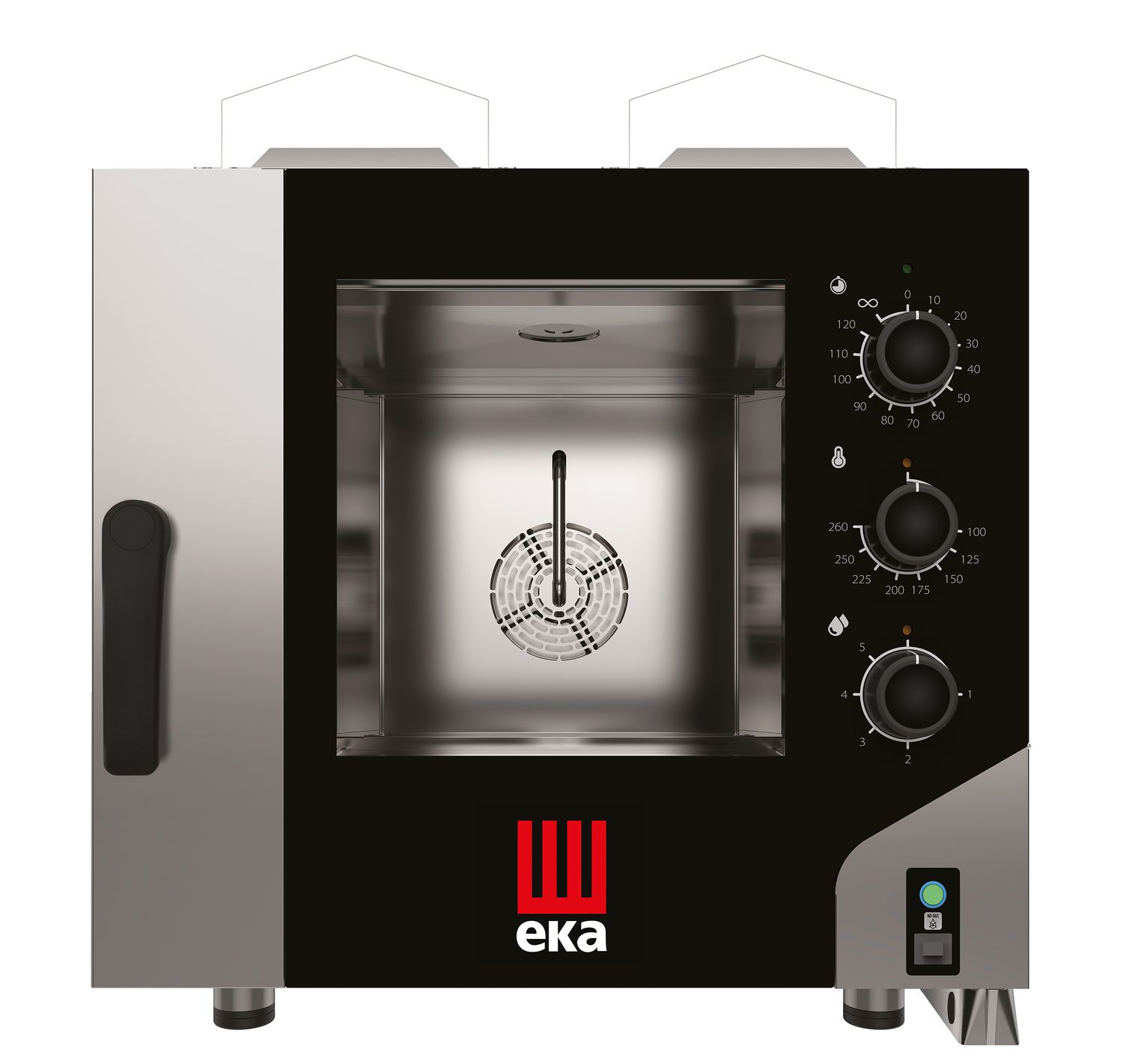 Konvektomat Millennial Smart Gastro, 5× GN 1/1 – elektronicko-mechanické ovládanie, plynová, Tecnoeka, 230 V/300 W, 9,3 kW, 730 × 855 × 801 mm | MKF511GS