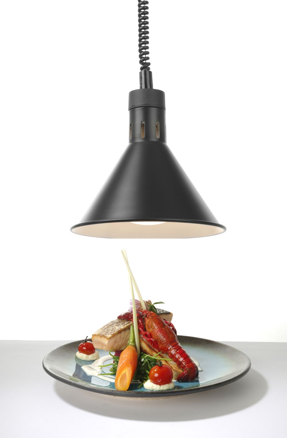 Kuželová infra lampa, HENDI, Čierna, 230V/250W, ⌀275x(H)250mm