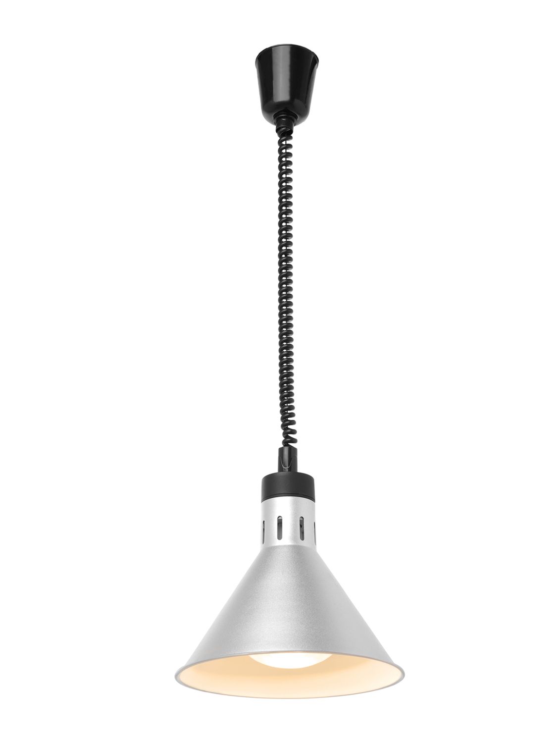 Kuželová infra lampa, HENDI, Strieborná, 230V/250W, ⌀275x(H)250mm