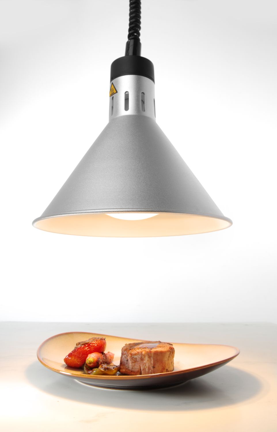 Kuželová infra lampa, HENDI, Strieborná, 230V/250W, ⌀275x(H)250mm