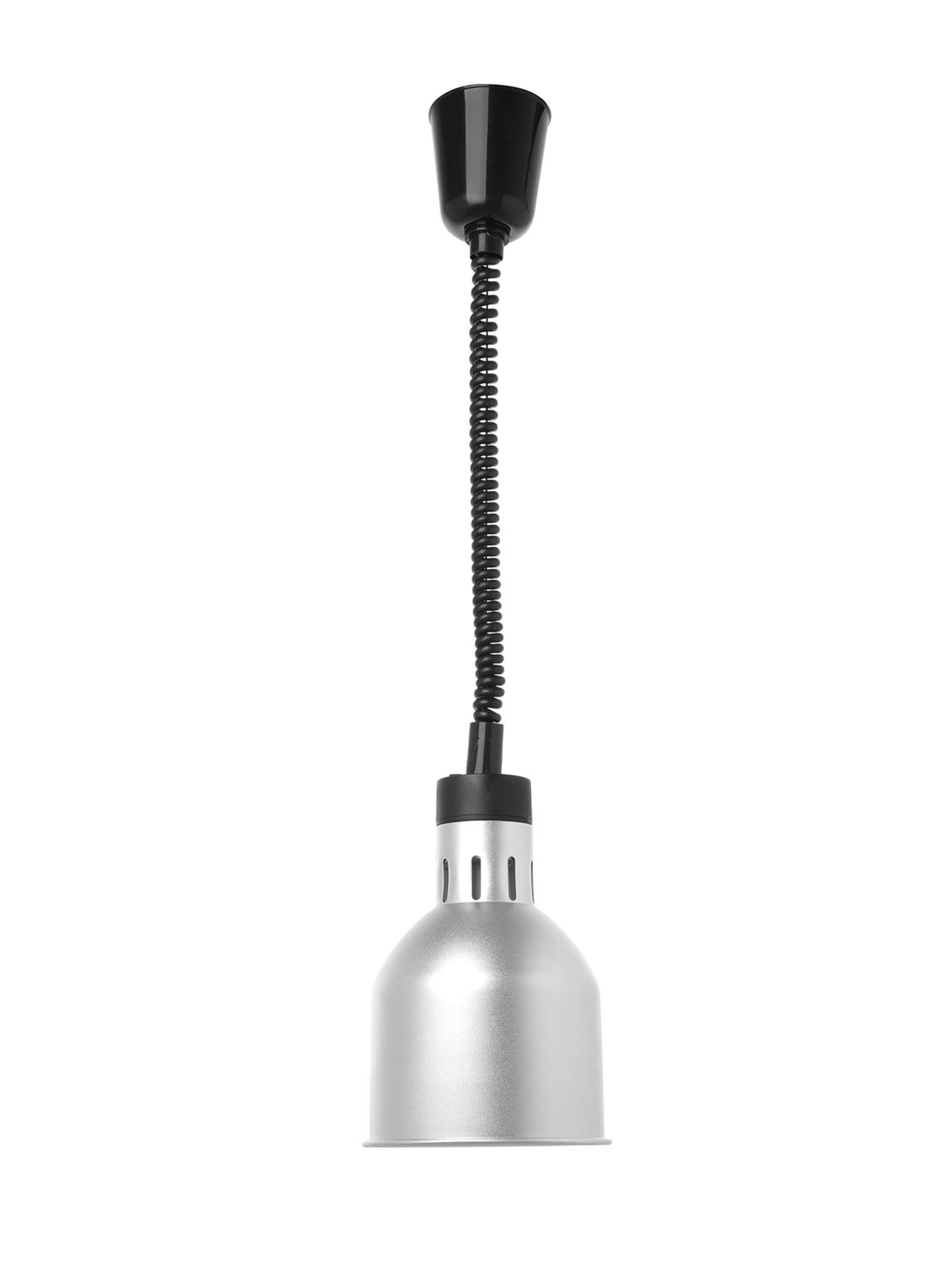 Lampa na ohrev jedál – závesná, valcová, HENDI, Strieborná, 230V/250W, ⌀175x(H)250mm
