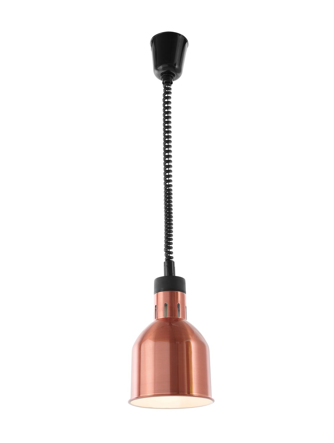 Lampa na ohrev jedál – závesná, valcová, HENDI, Medená, 230V/250W, ⌀175x(H)250mm