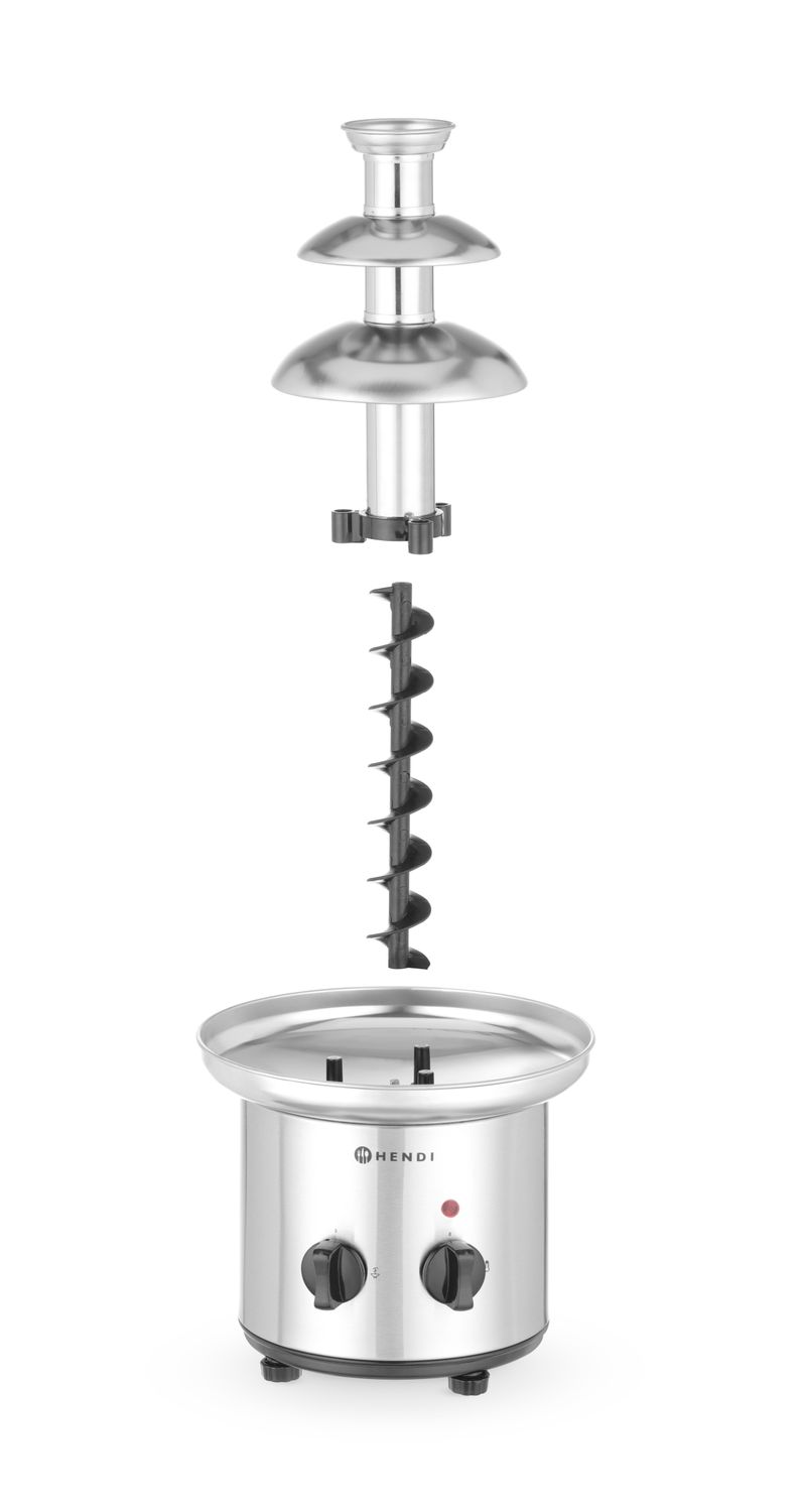 Fontána na čokoládové fondue 3 poschodová, HENDI, 230V/46W, ⌀215x(H)375mm