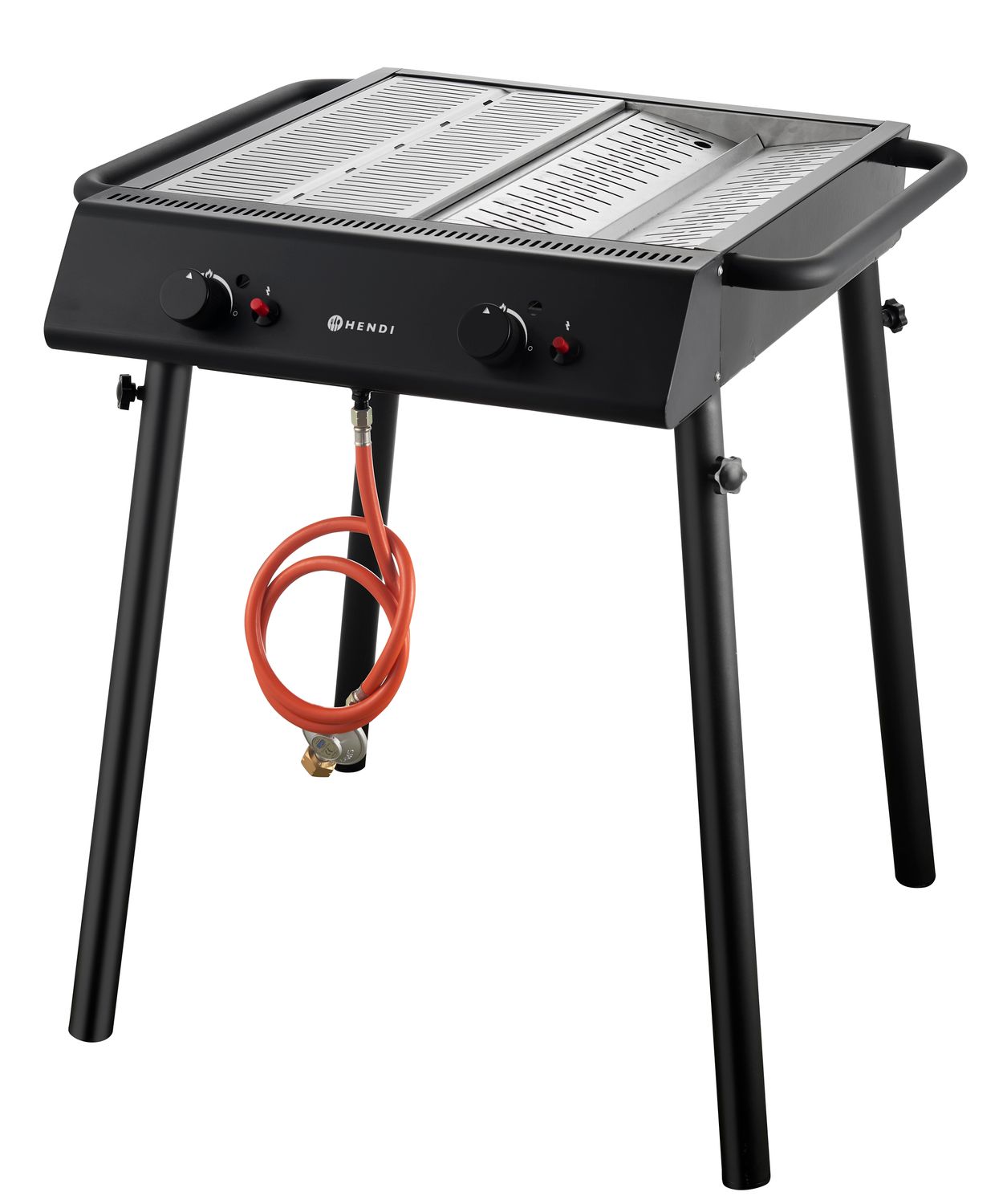 Xantos Black Plynový gril, HENDI, Čierna, 9,5kW, 770x710x(H)870mm