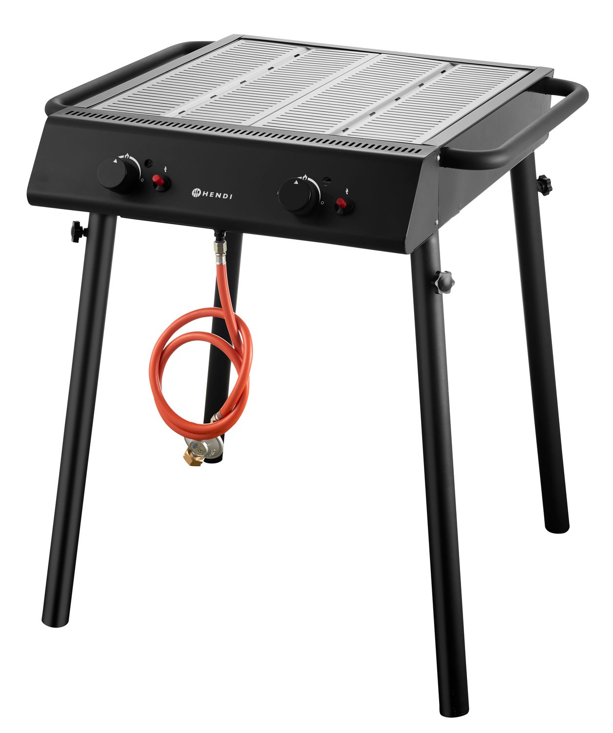 Xantos Black Plynový gril, HENDI, Čierna, 9,5kW, 770x710x(H)870mm