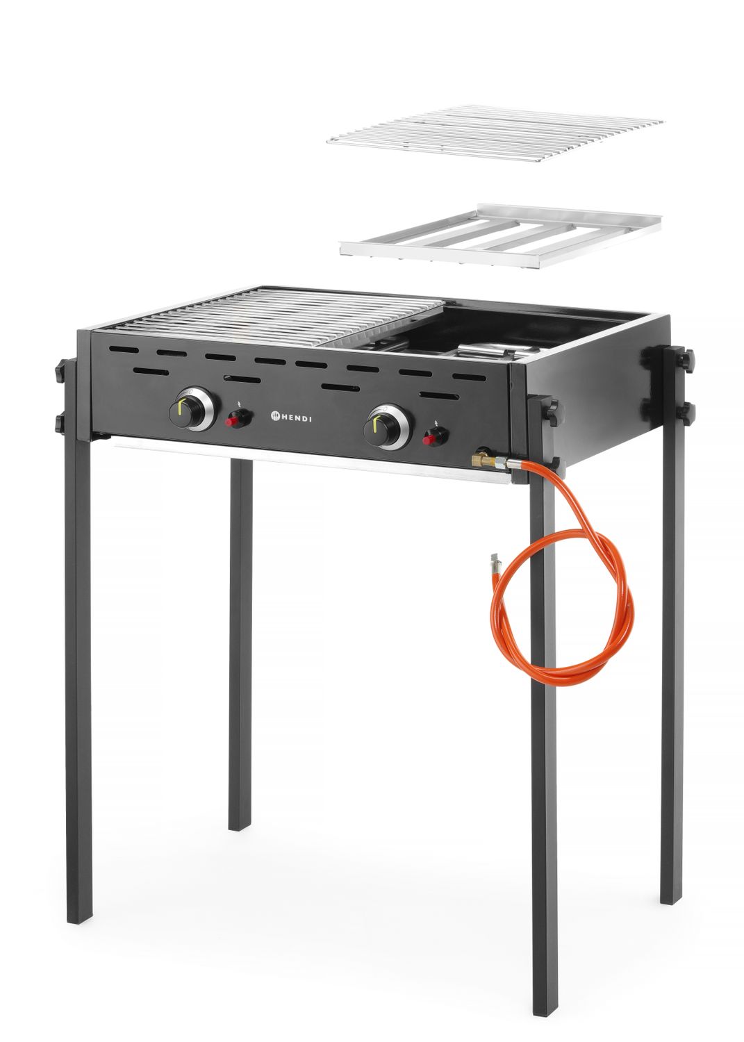 Pečenie-Master Pro Black, HENDI, Čierna, 11,6kW, 790x560x(H)900mm