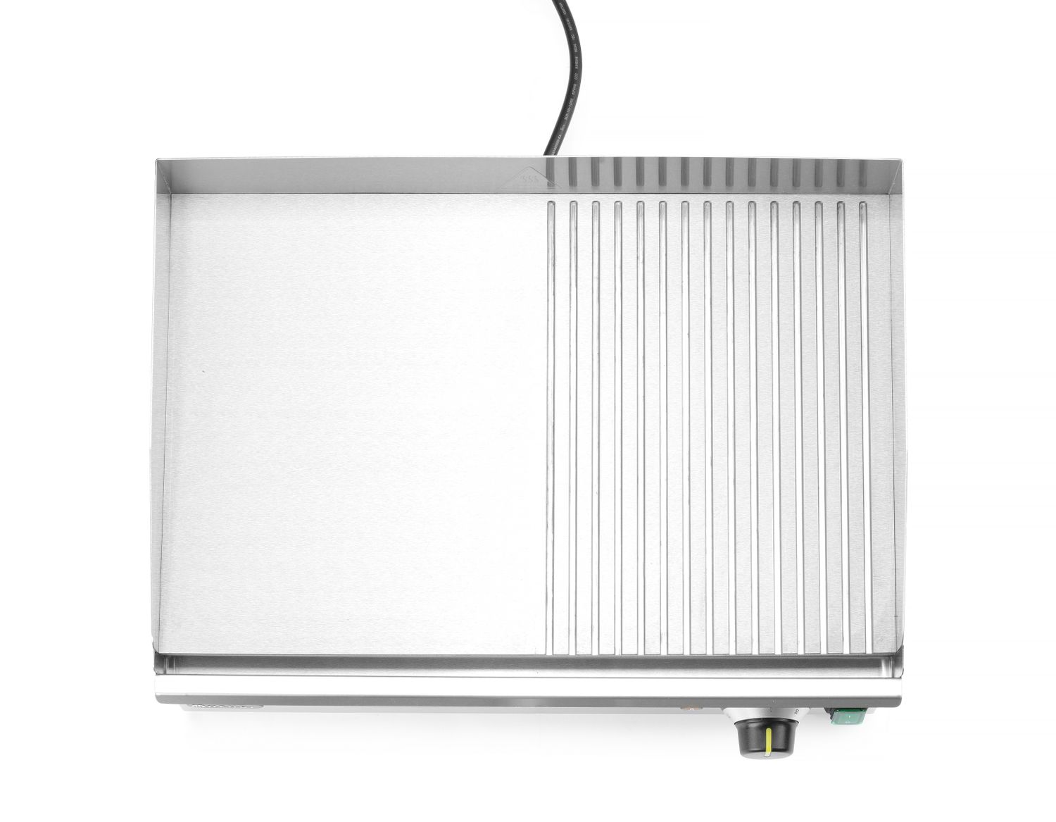 Polovične vrúbkovaná grilovacia doska, HENDI, Kitchen Line, 220-240V/2400W, 527x404x(H)233mm