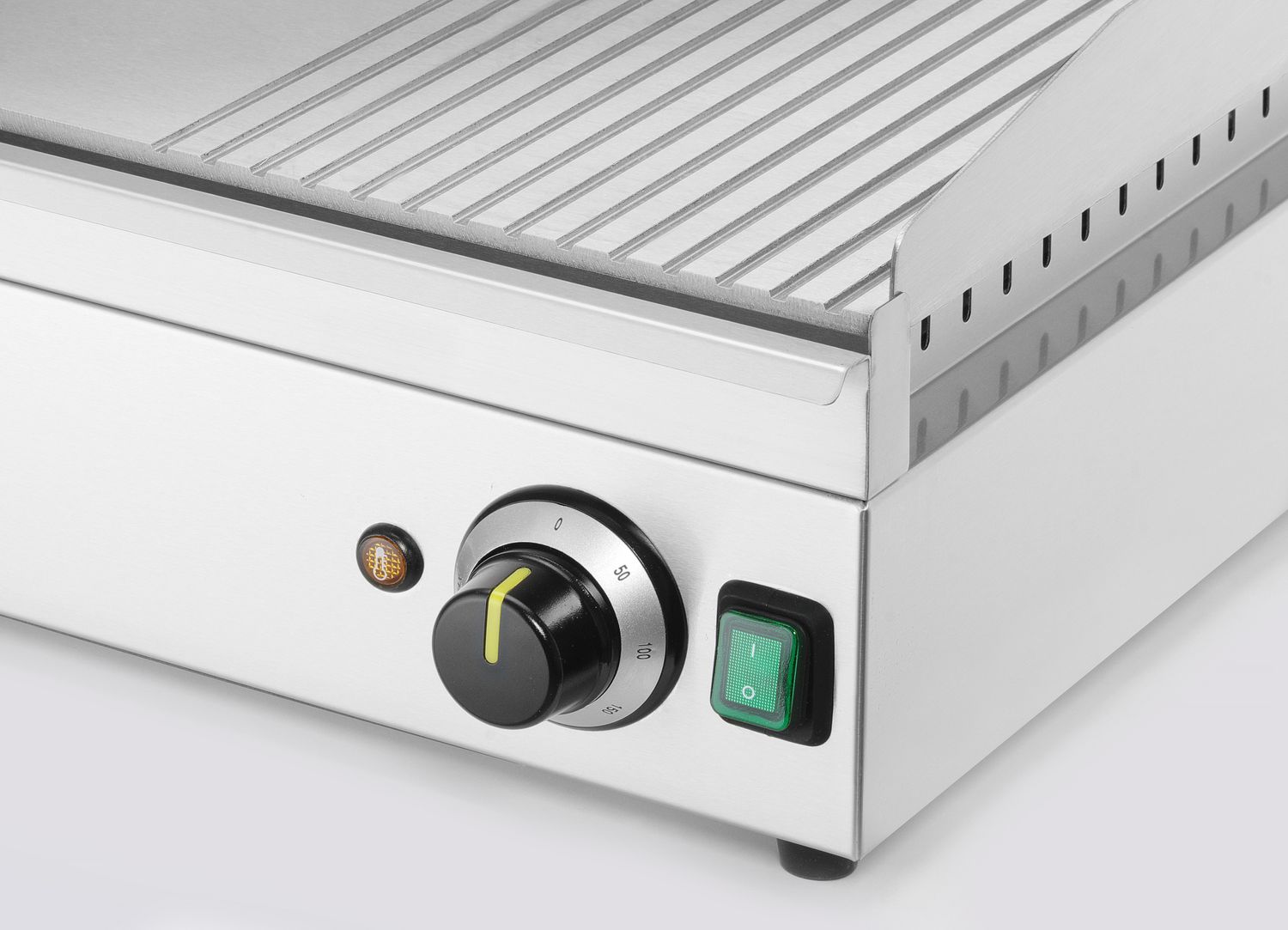 Grilovacia doska1/3 vrúbkovaná, HENDI, Kitchen Line, 220-240V/3500W, 697x474x(H)241mm
