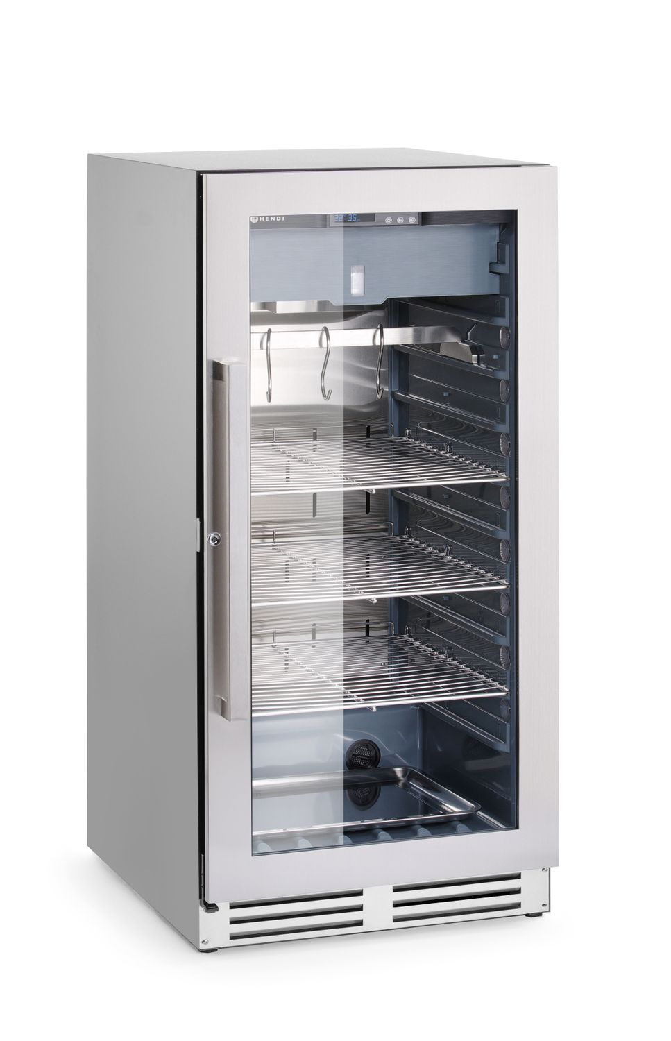 Vitrína na mäso, HENDI, 233L, 220-240V/170W, 595x760x(H)1270mm