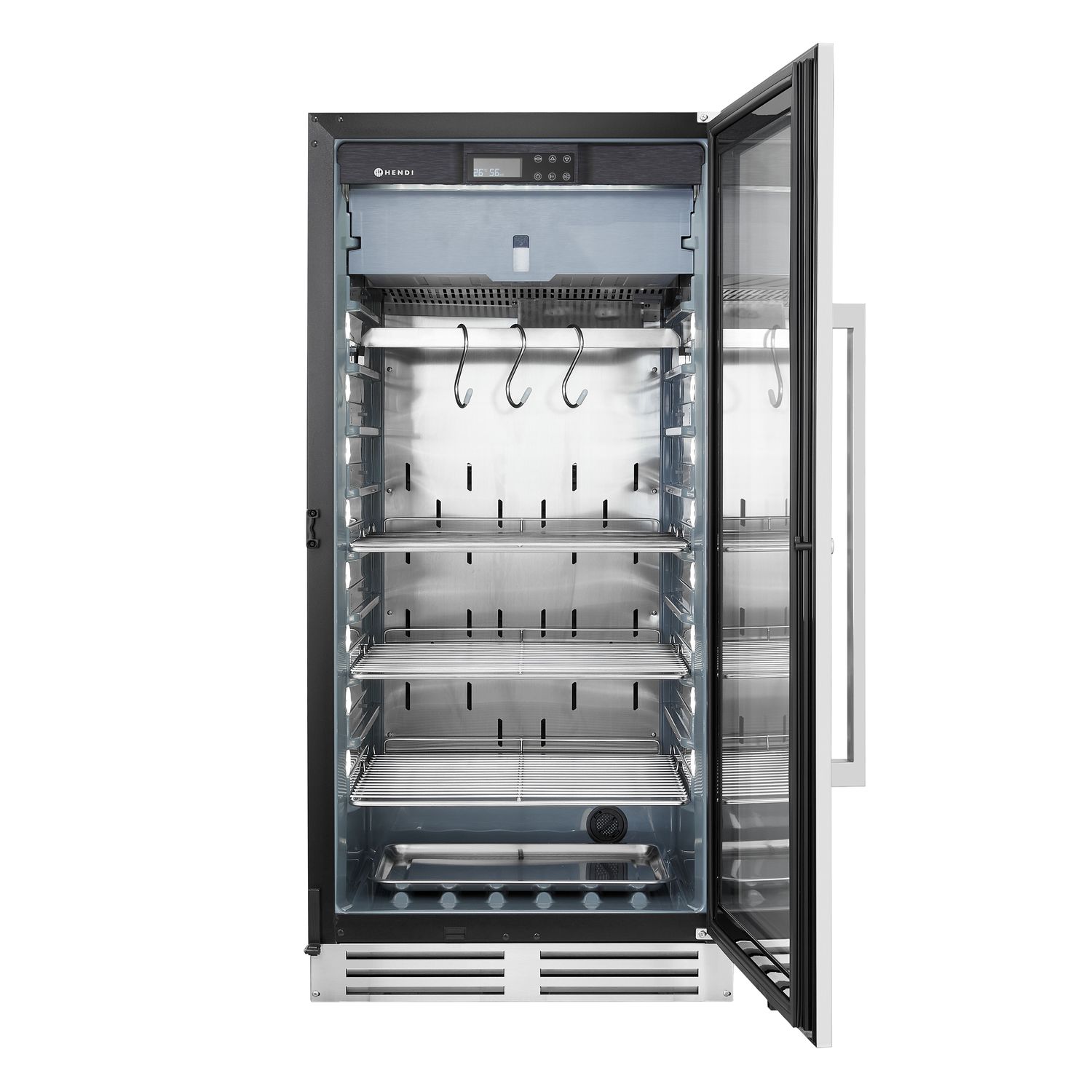 Vitrína na mäso, HENDI, 233L, 220-240V/170W, 595x760x(H)1270mm