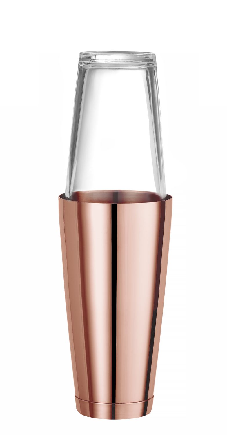 Bostonský šejker, BarUp, 0,8L, Medená, ⌀90mm