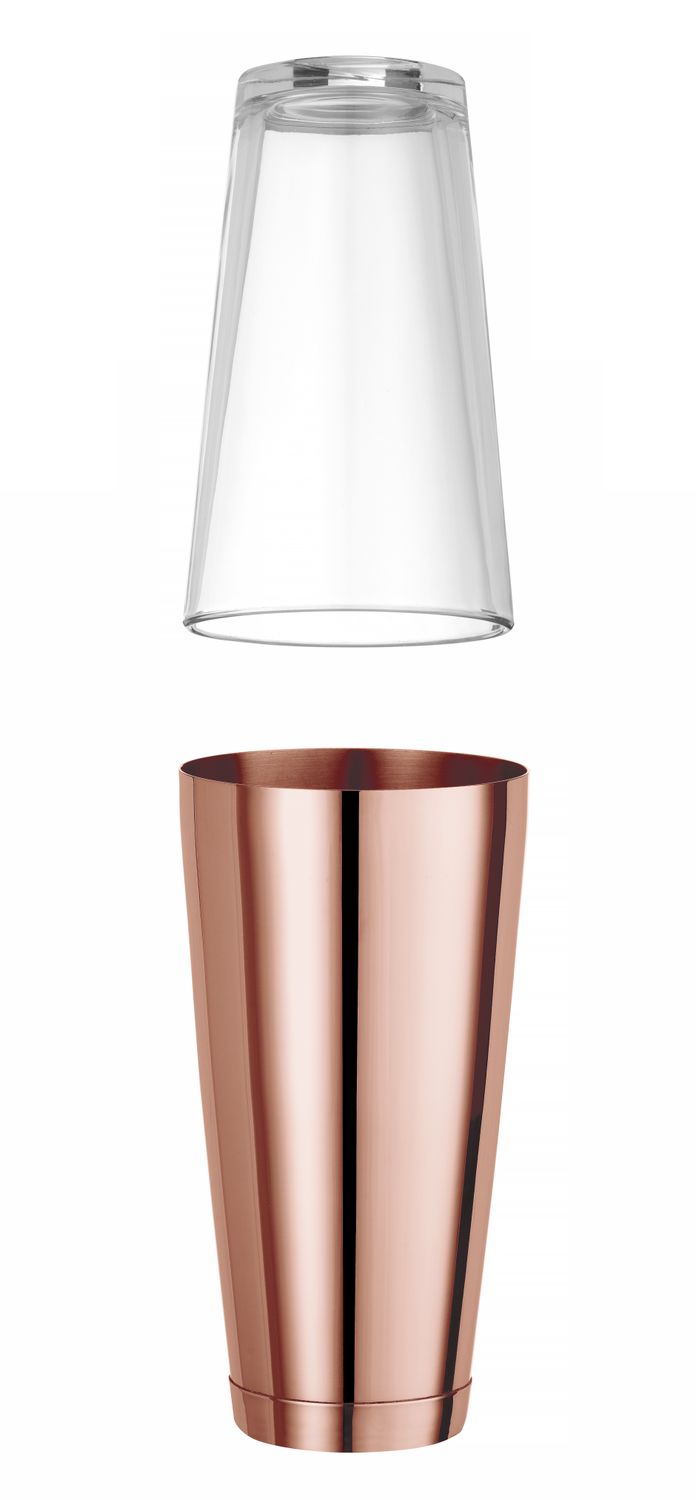 Bostonský šejker, BarUp, 0,8L, Medená, ⌀90mm