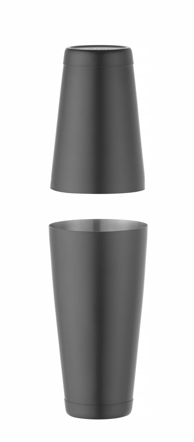 Shaker Tin-on-Tin Boston, BarUp, 0,8L, Čierna, ⌀90mm