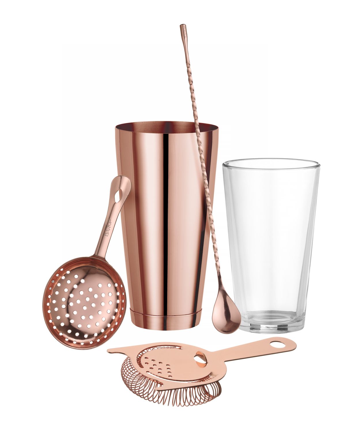 Barmanské sitko Julep, BarUp, Medená, 160x75mm