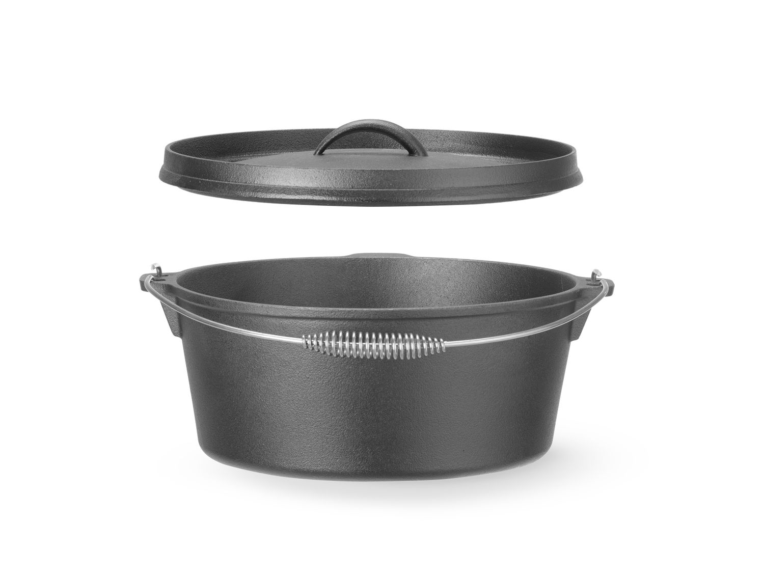 Liatinový hrniec, HENDI, 7,2L, Čierna, ⌀310x(H)155mm