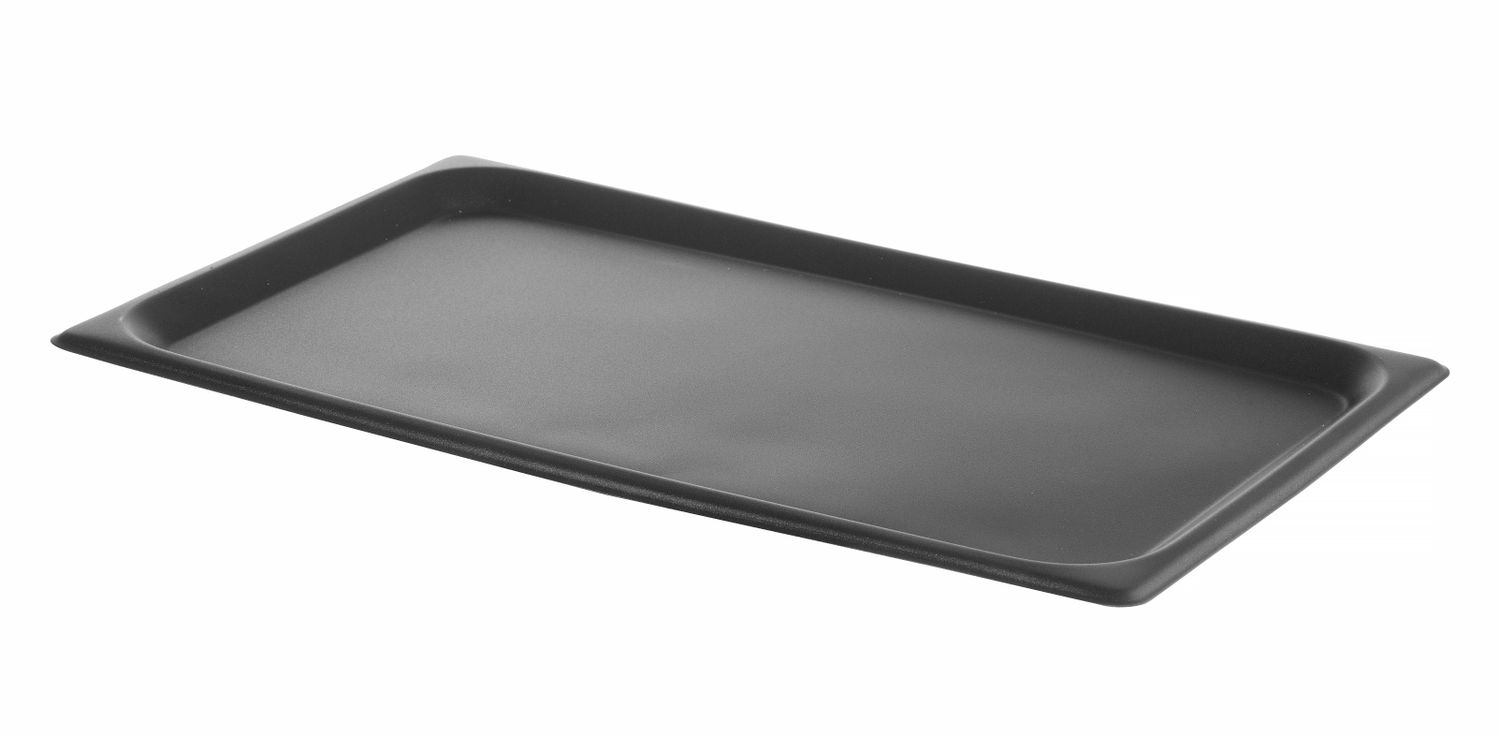 Plech na pečenie do rúry s nepriľnavým povrchom CONVECTOMAT ROAST, HENDI, GN 1/1, Čierna, 530x325x(H)17mm