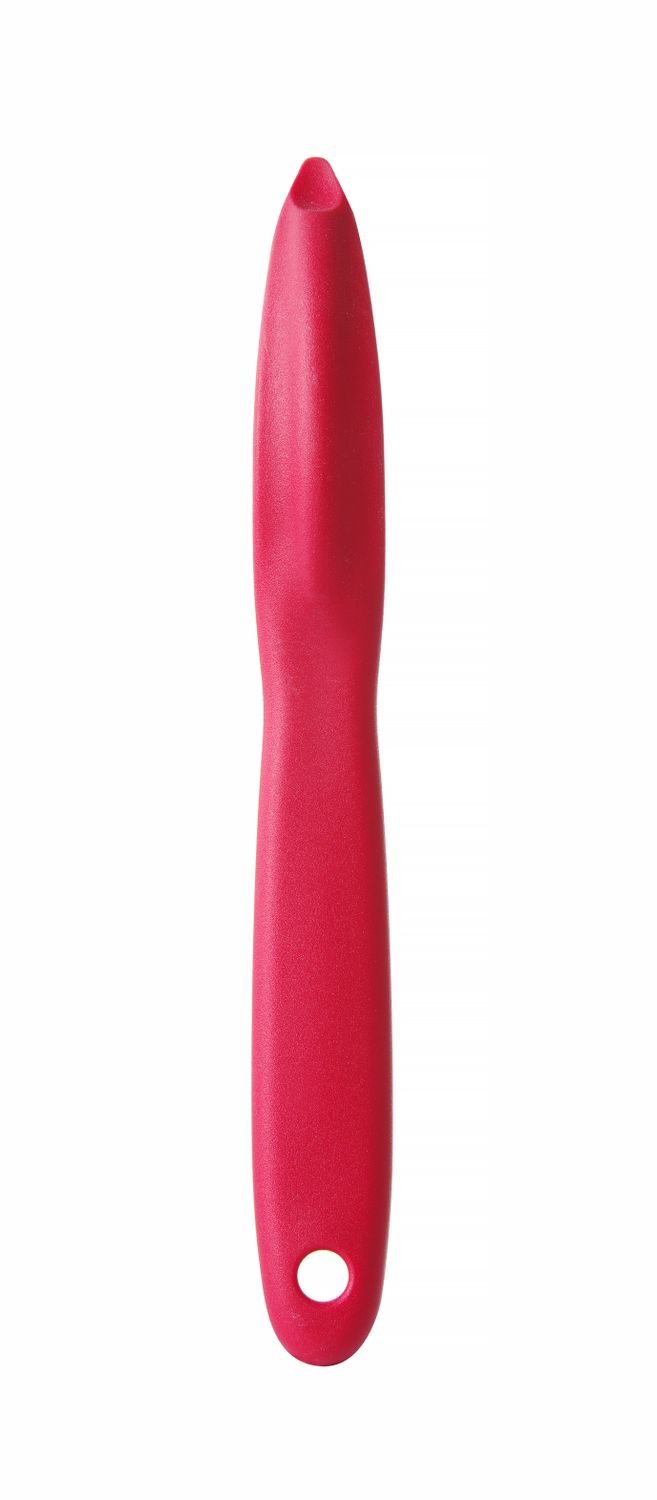 Univerzálna škrabka s vrúbkovanou čepeľou, HENDI, Červená, (L)175mm