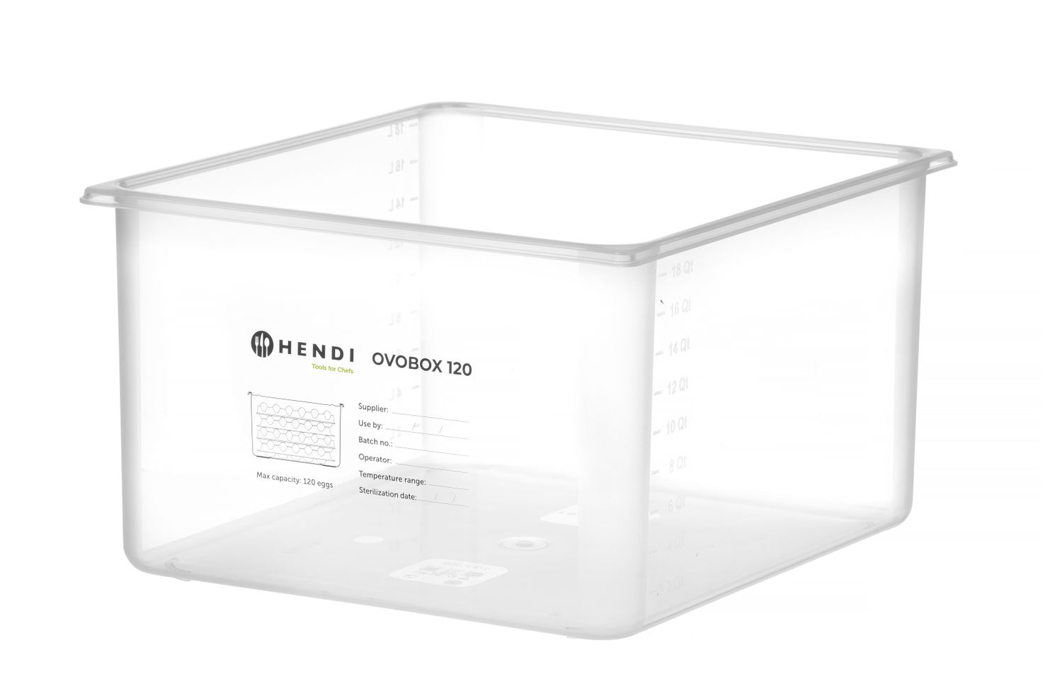 Nádoba na vajcia HENDI OVOBOX 120, HENDI, GN 2/3, 18L, 355x325x(H)200mm