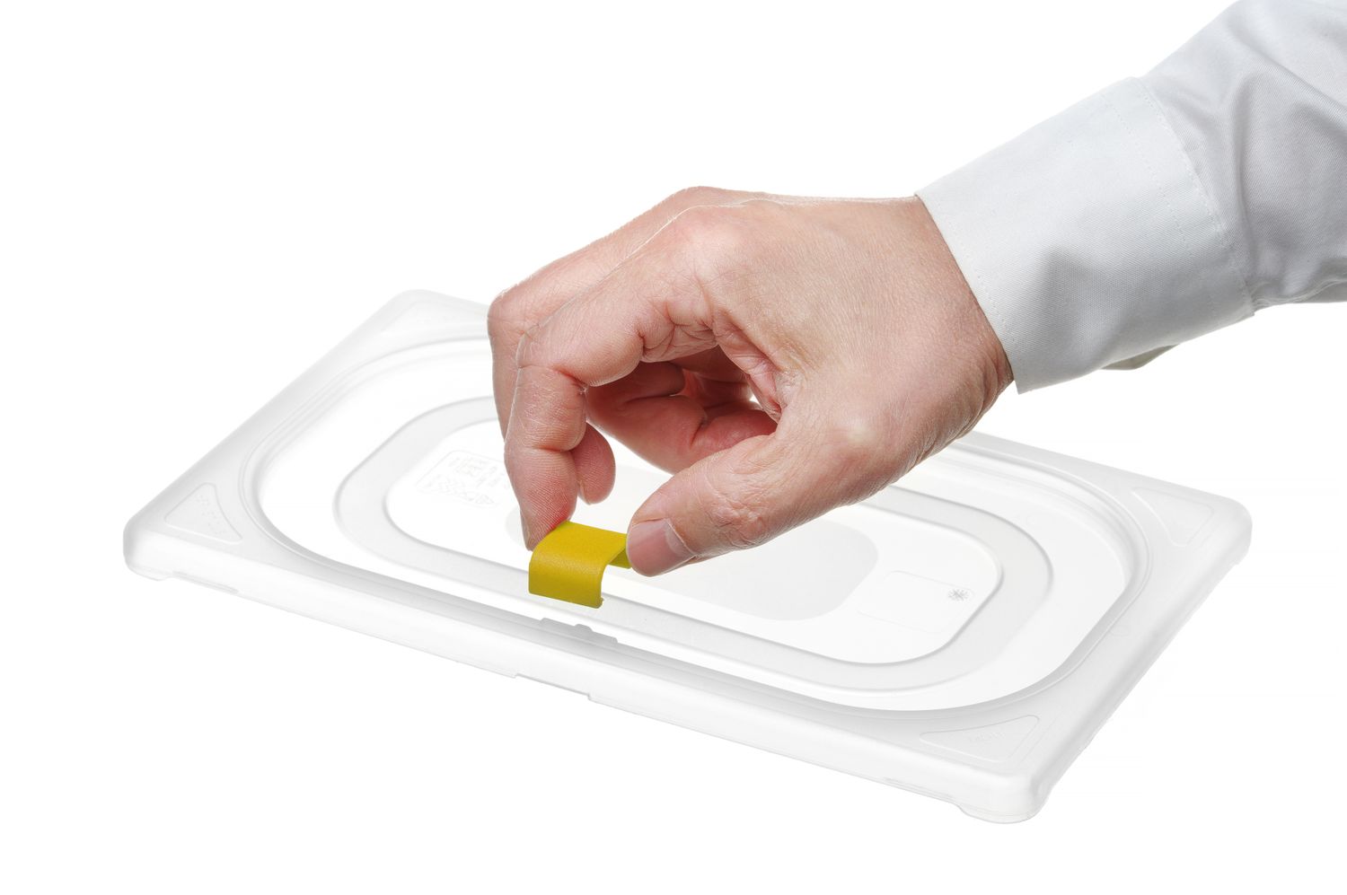 Spony pre nádoby GN HACCP z polypropylénu, HENDI, Žltá, 12 ks