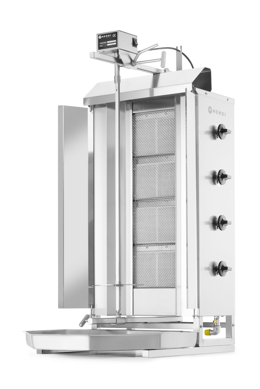 Plynový gril na kebab, HENDI, Profi Line, 230V/16W, 13kW, 735x745x(H)1110mm