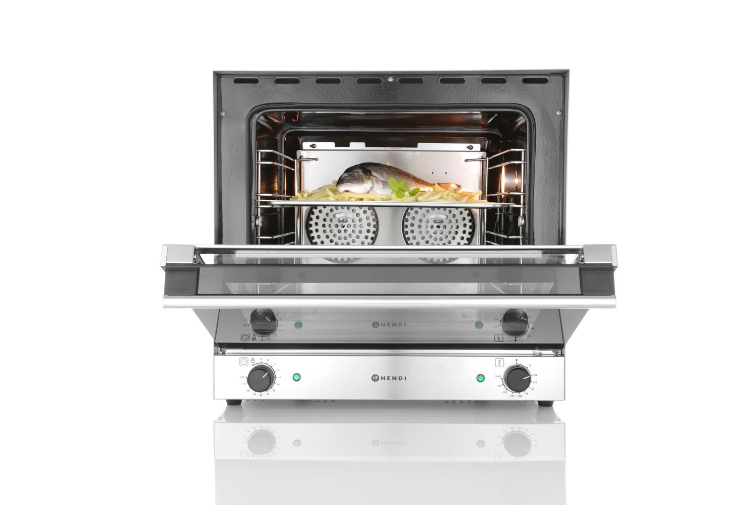 Konvekčná rúra H90, HENDI, 62L, 230V/2670W, 595x624x(H)572mm