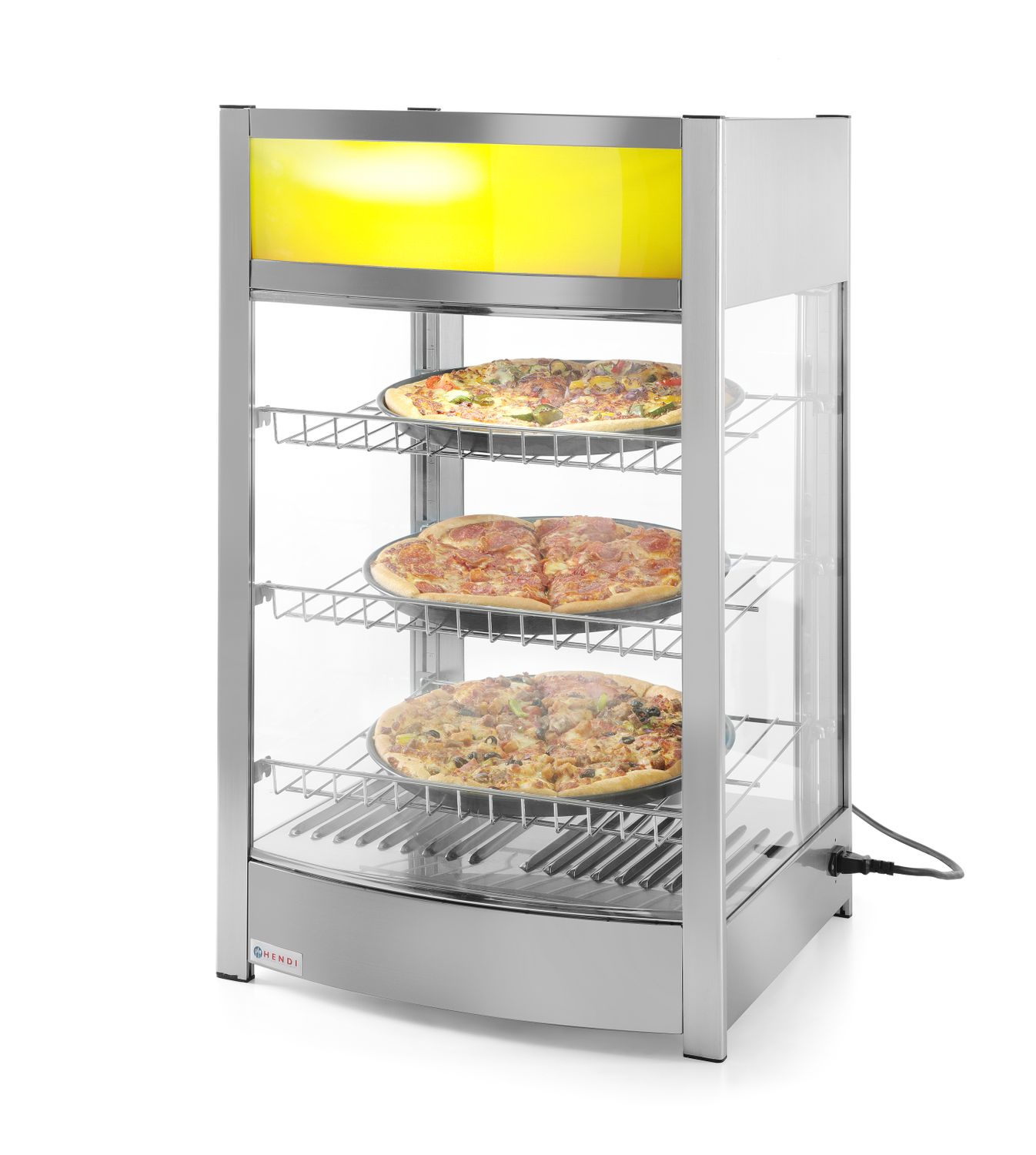 Ohrevná vitrína, nastaviteľná, HENDI, 97 litrov, 230V/800W, 460x467x(H)785mm
