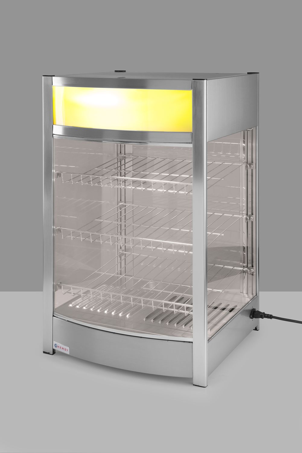 Ohrevná vitrína, nastaviteľná, HENDI, 97 litrov, 230V/800W, 460x467x(H)785mm