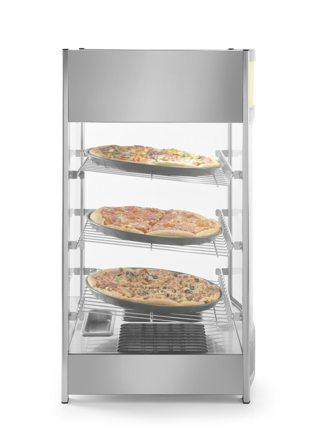 Ohrevná vitrína, nastaviteľná, HENDI, 97 litrov, 230V/800W, 460x467x(H)785mm