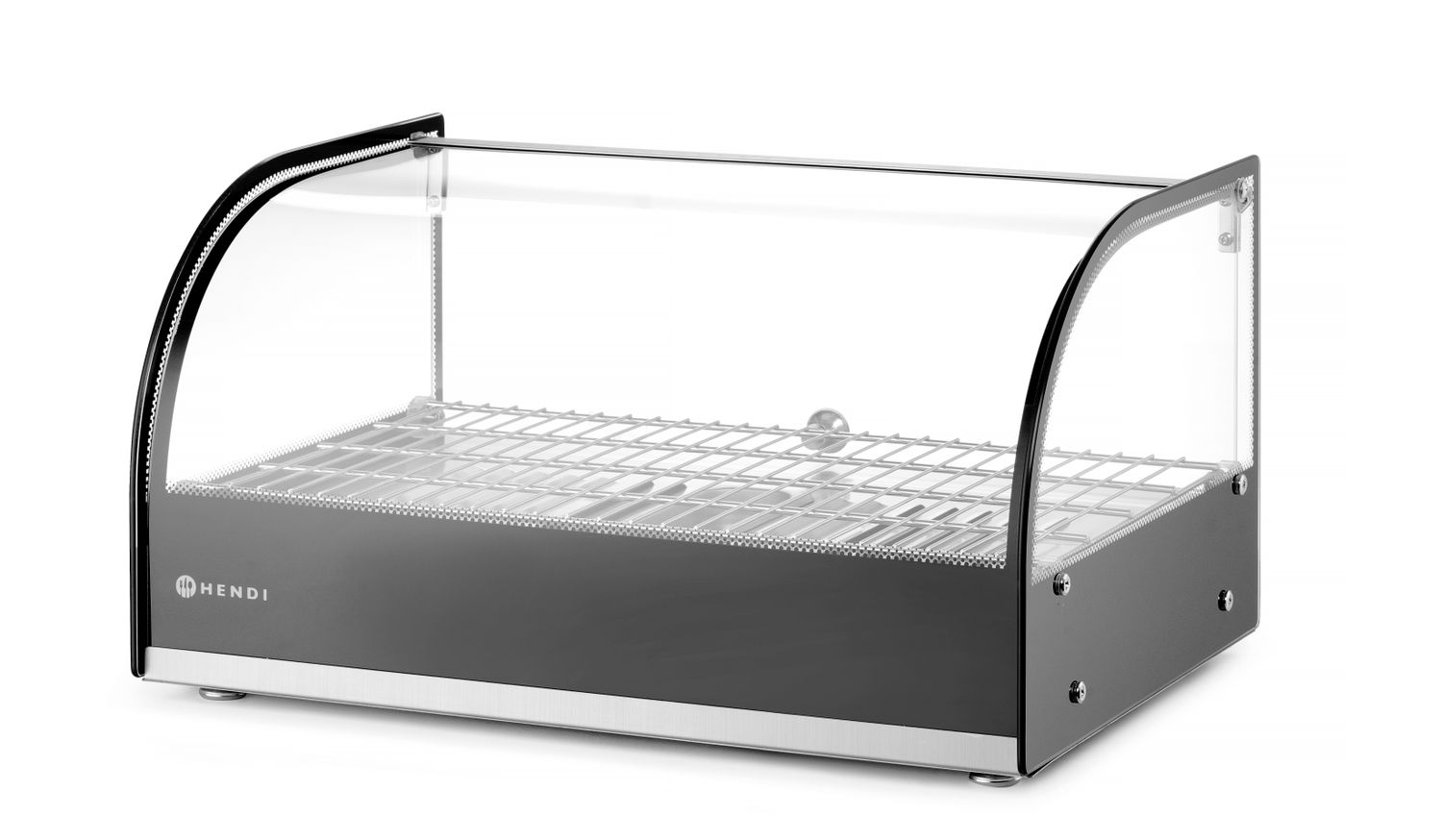 Vyhrievaný pultový displej, HENDI, jedno úrovňová, Čierna, 220-240V/800W, 554x376x(H)311mm