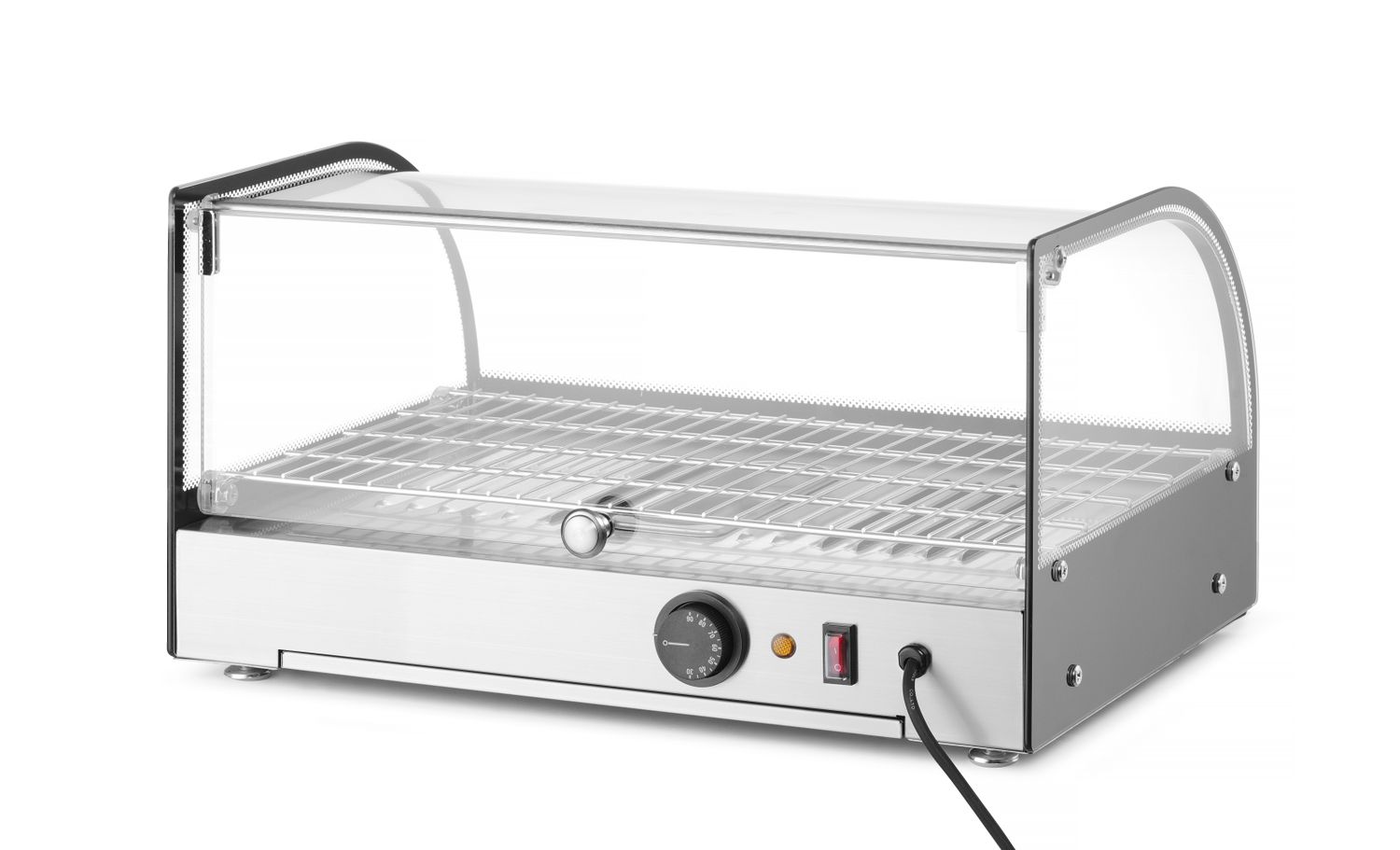 Vyhrievaný pultový displej, HENDI, jedno úrovňová, Čierna, 220-240V/800W, 554x376x(H)311mm