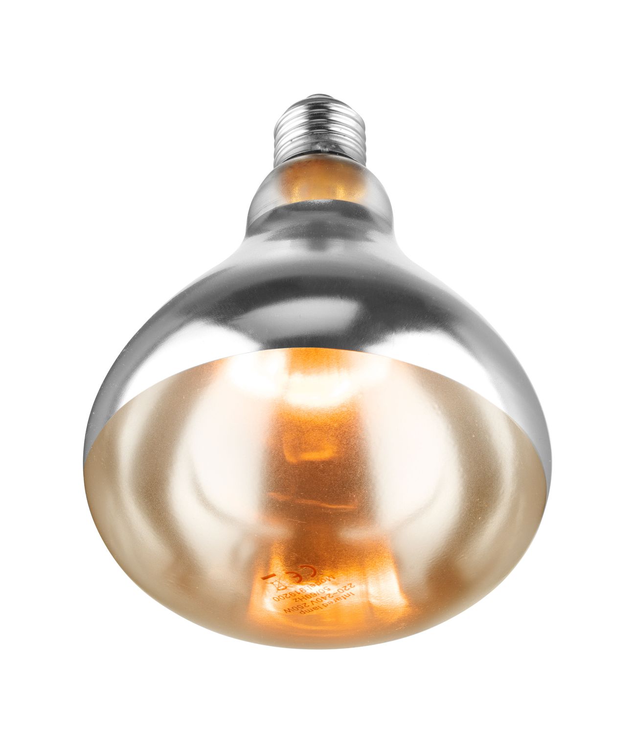 Infračervená ohrevná žiarovka, HENDI, Biela, 230V/250W, ⌀125x(H)170mm