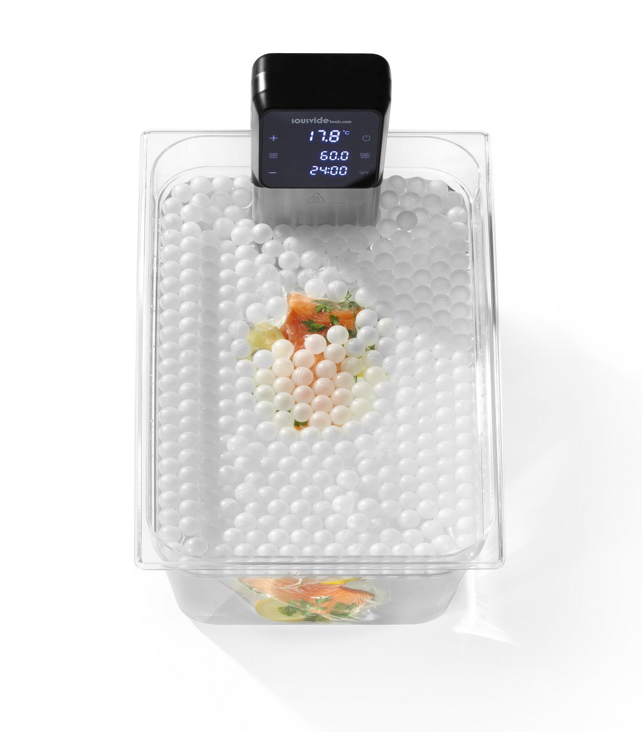 Varné guľôčky Sous Vide – 500 ks, HENDI, Biela, ⌀20mm
